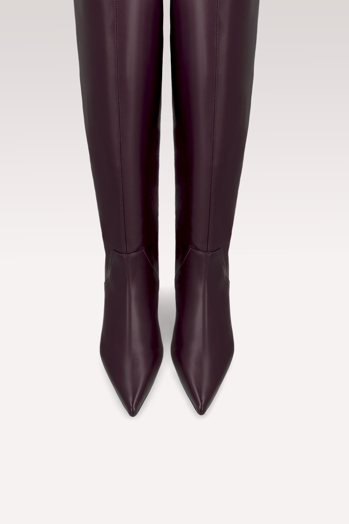 SORELLA BORDEAUX LEATHER BOOTS