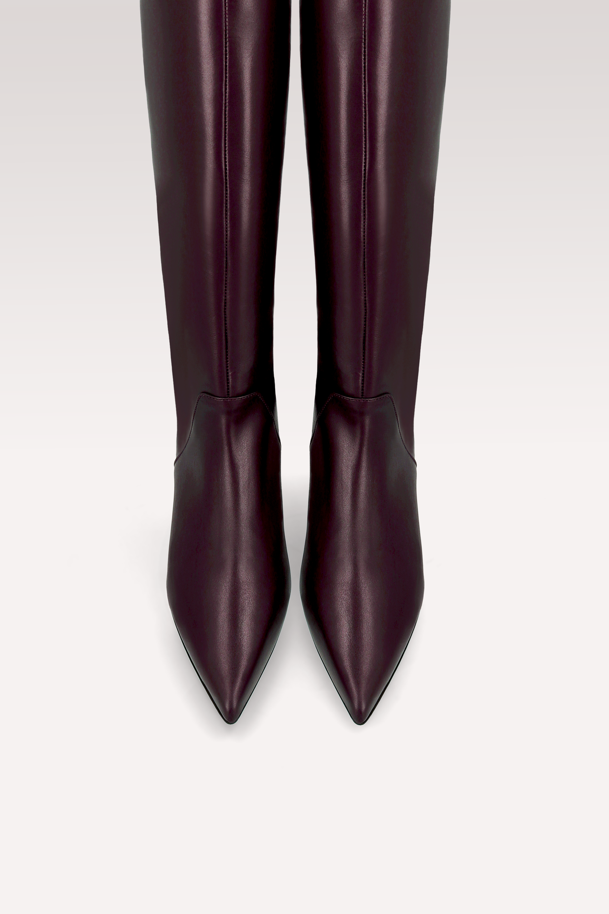 SORELLA BORDEAUX LEATHER BOOTS
