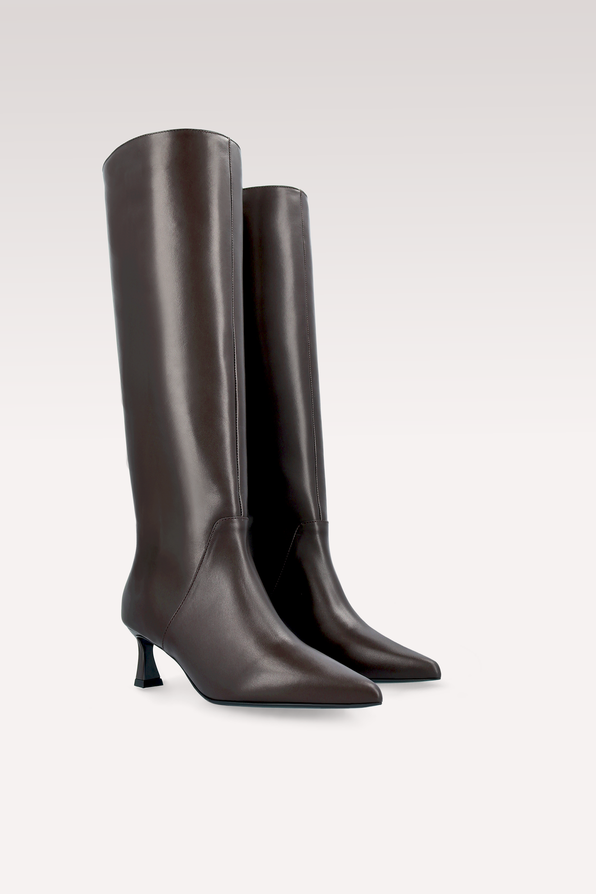 SORELLA DARK BROWN LEATHER BOOTS
