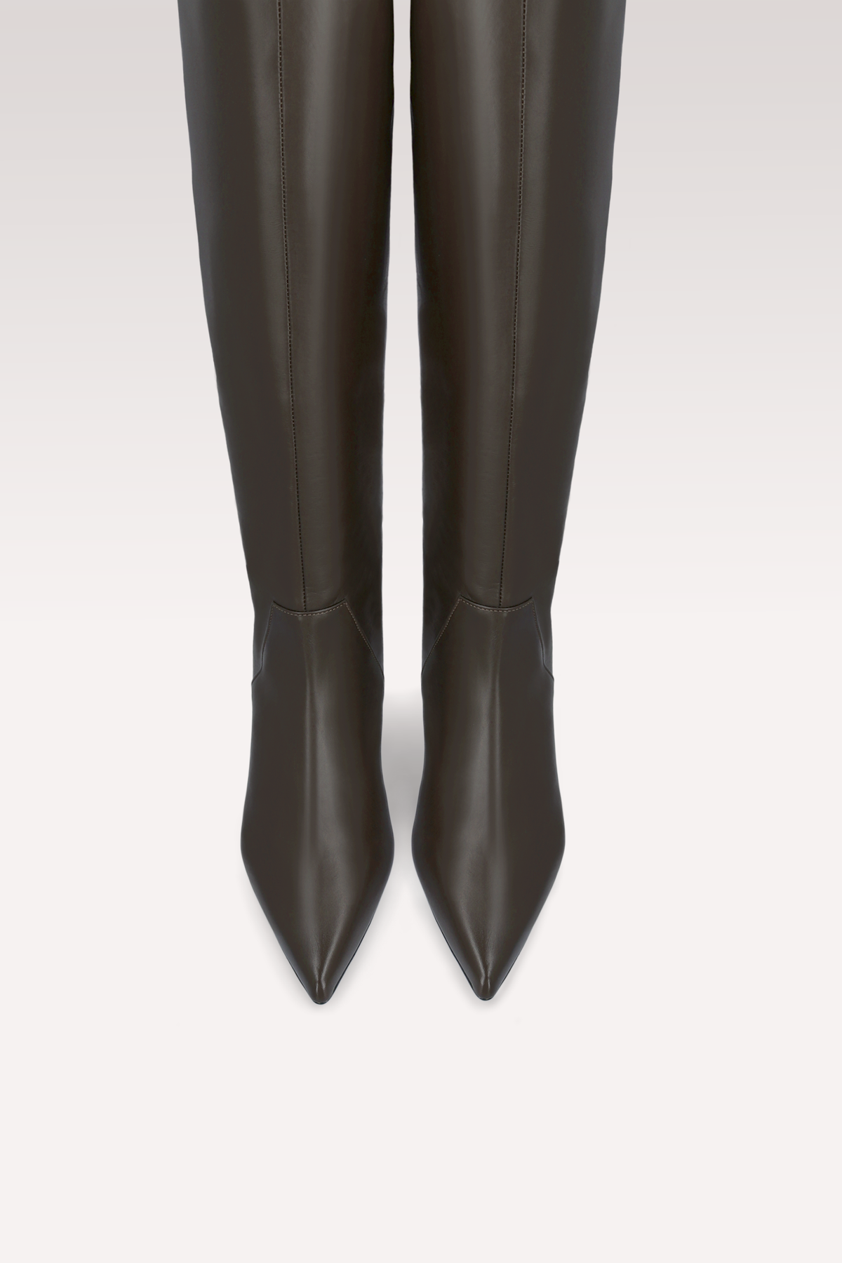 SORELLA DARK BROWN LEATHER BOOTS