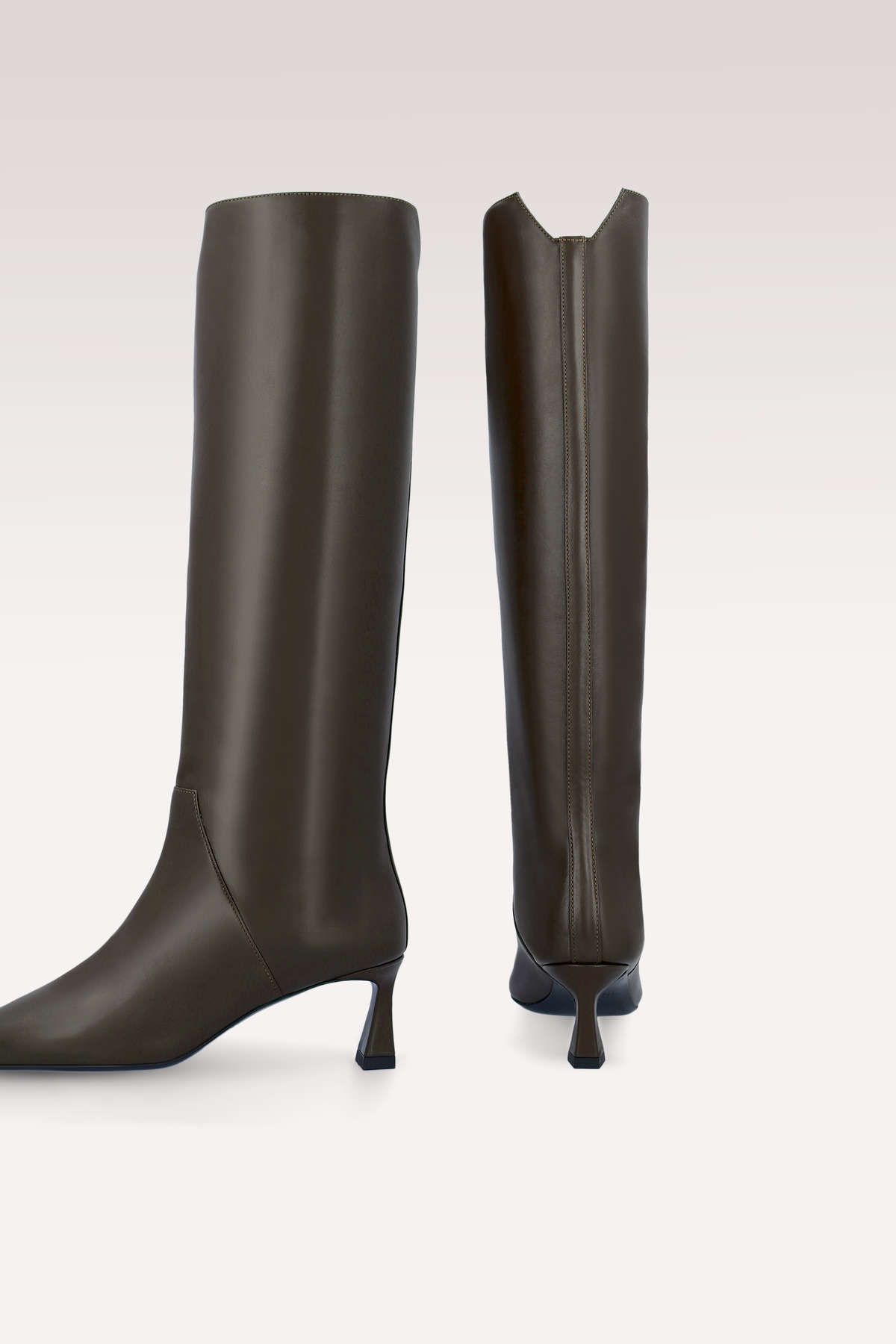 SORELLA DARK BROWN LEATHER BOOTS