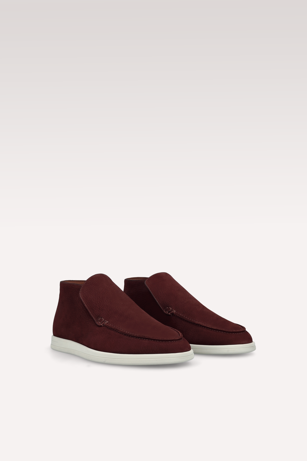 DANTE MAHAGONY NUBUCK SUEDE LEATHER ANKLE BOOTS