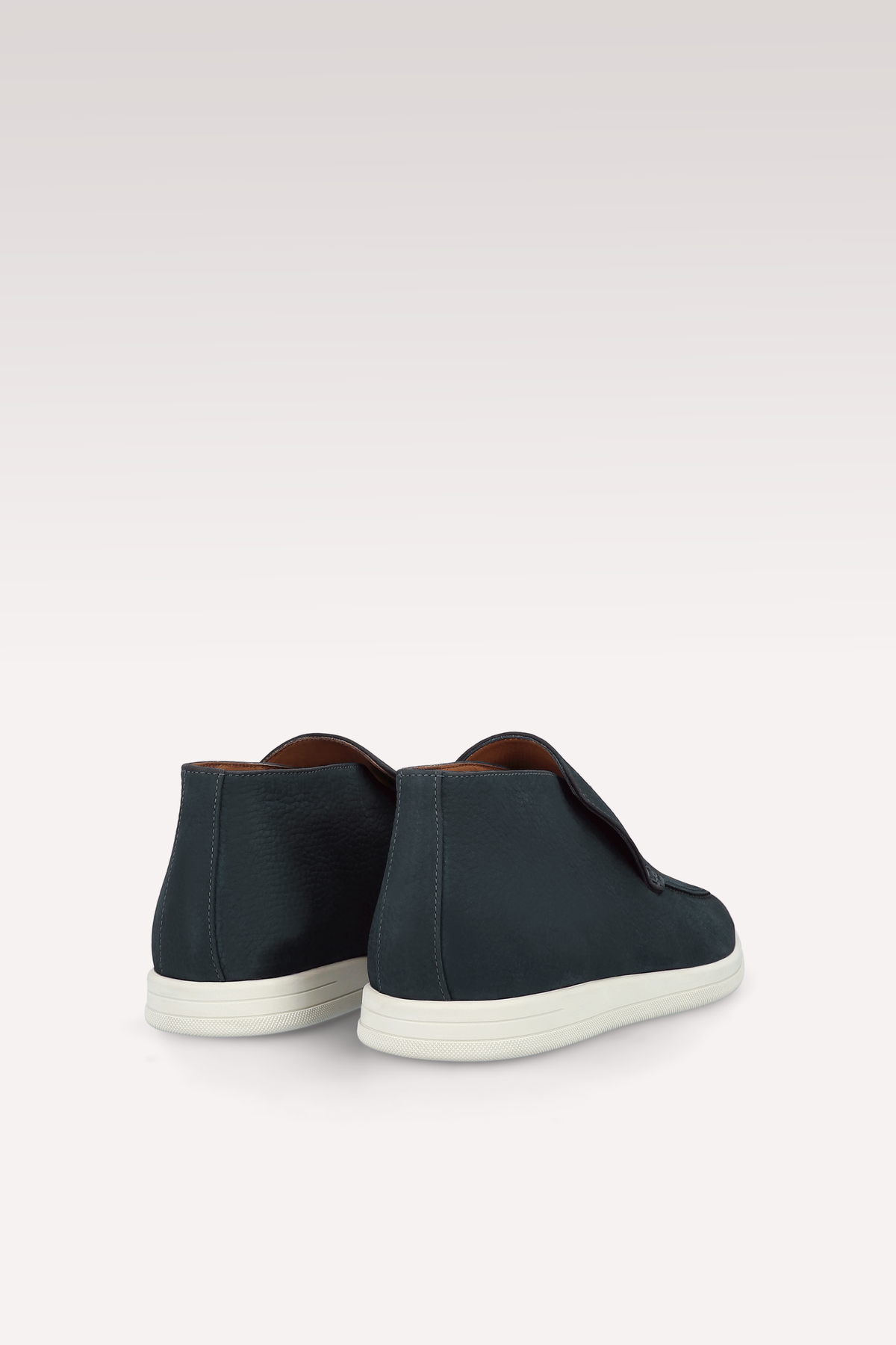 DANTE DARK BLUE NUBUCK SUEDE LEATHER ANKLE BOOTS