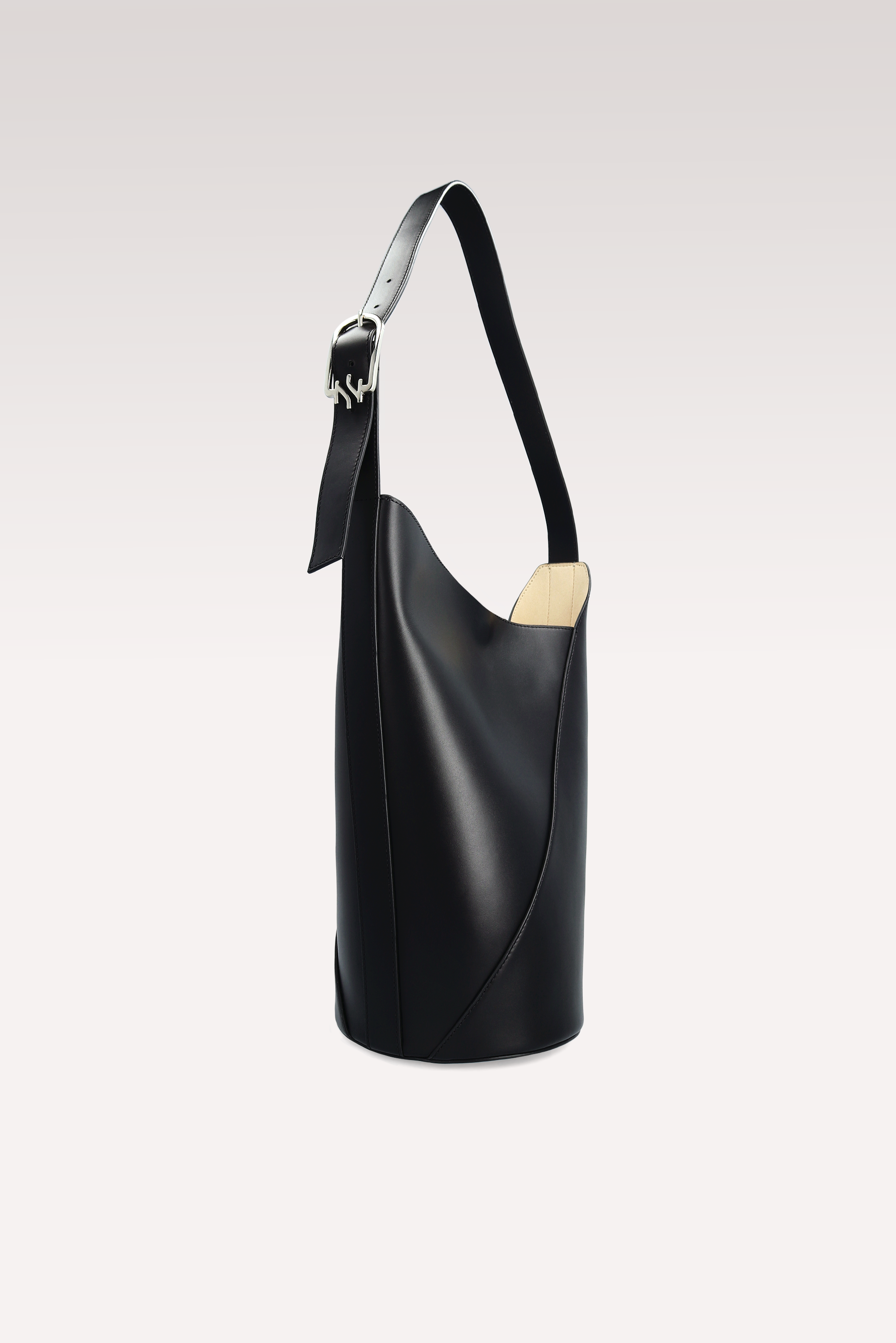 BLOOM BLACK NAPPA LEATHER TOTE BAG