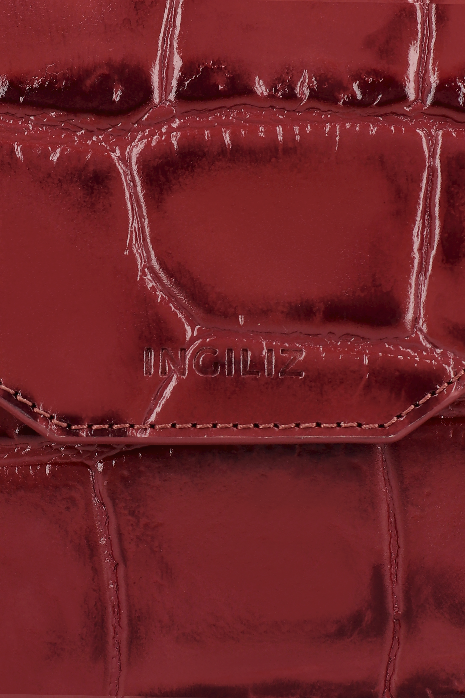MILLY CHERRY COCCO EMBOSSED LEATHER MINI BAG