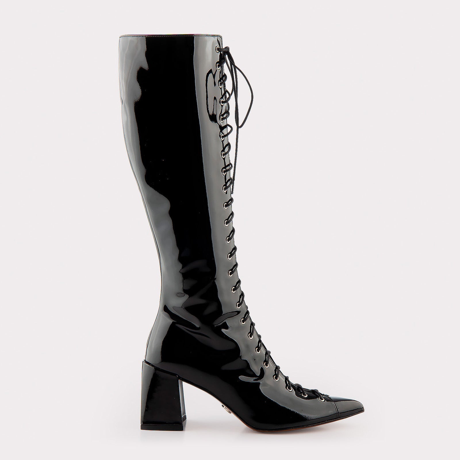 Black best sale pleather boots