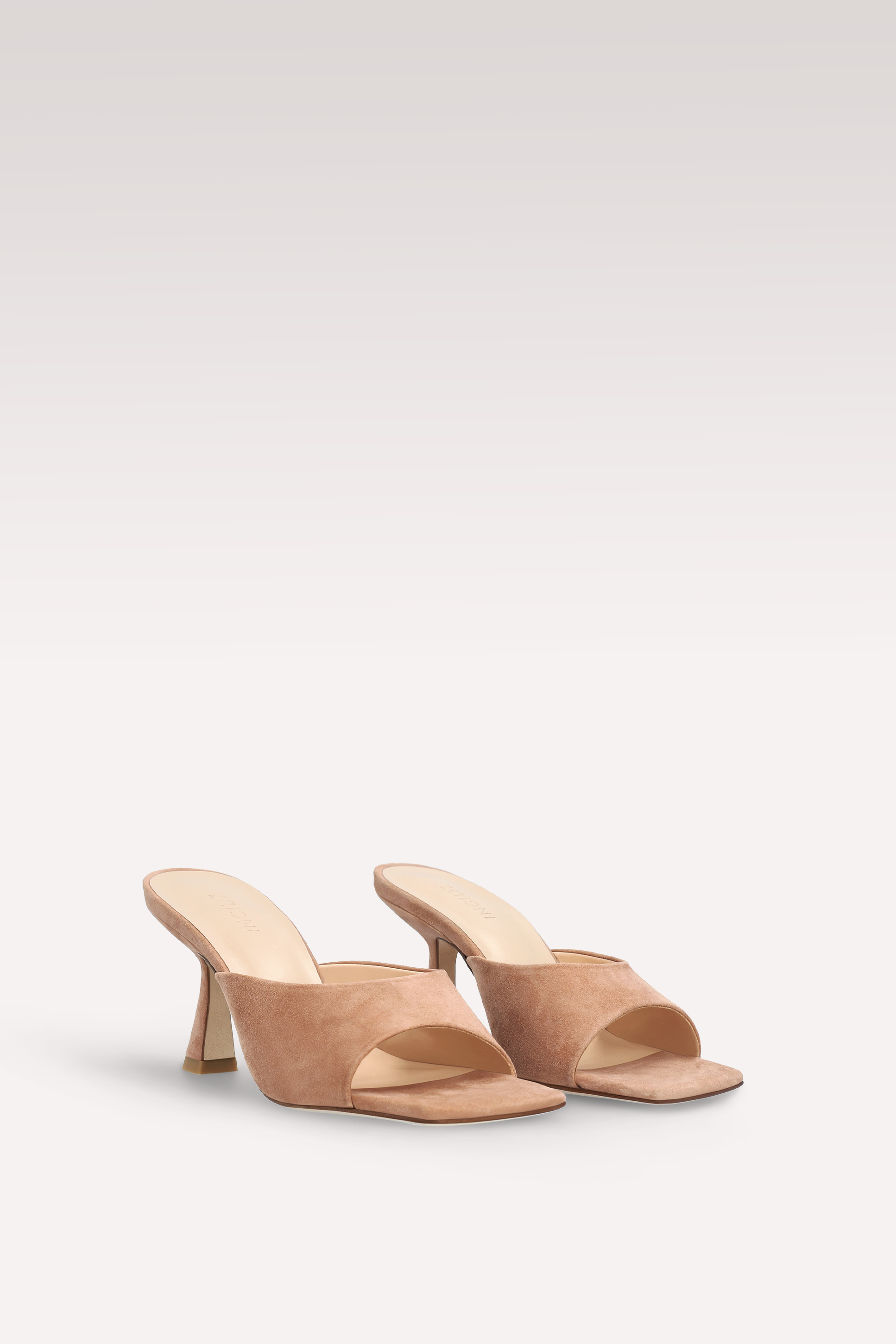 RENY BROWN SUEDE LEATHER MULES