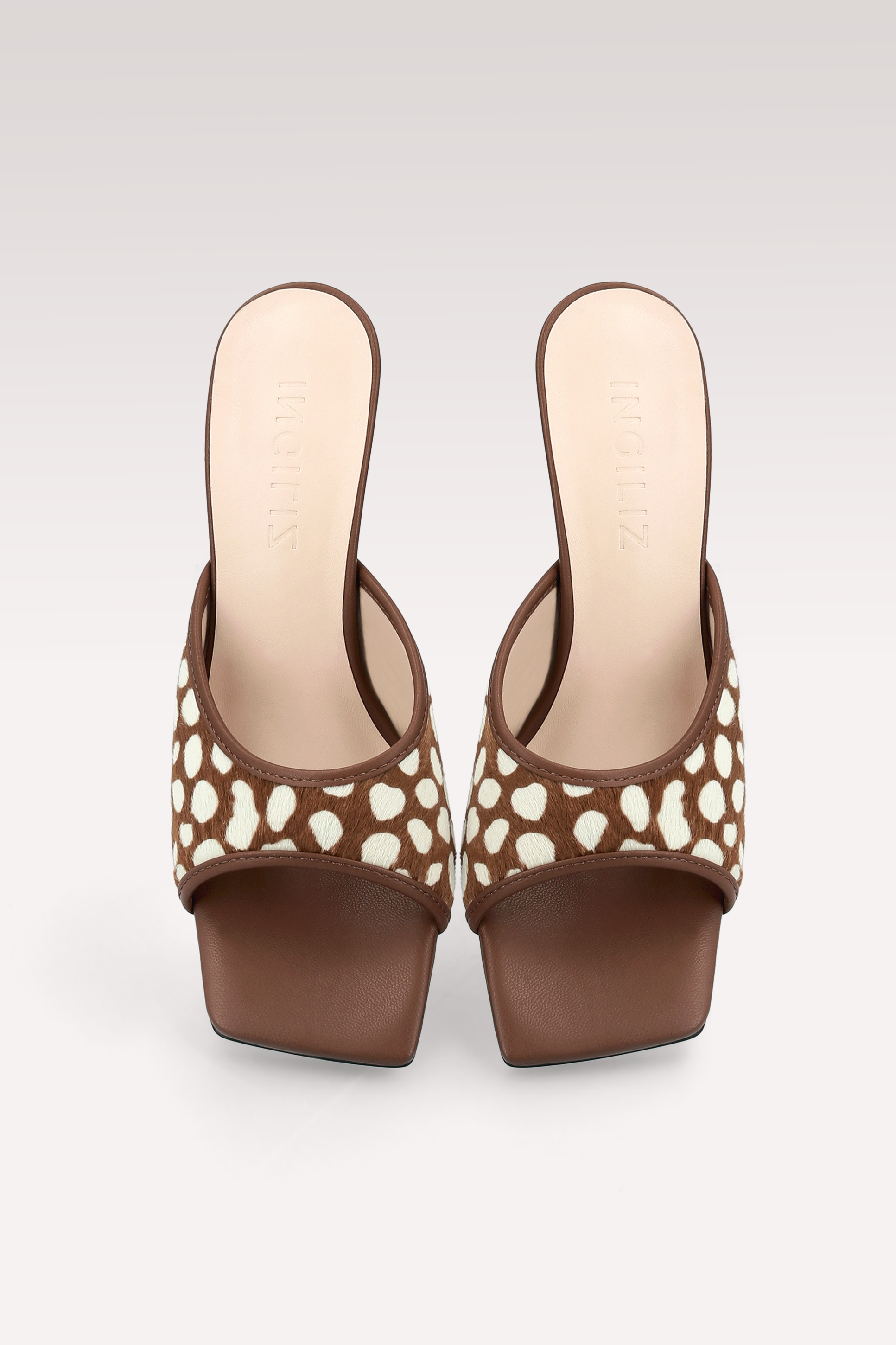 REY BROWN PONY CALF HAIR AND
LEATHER MULE