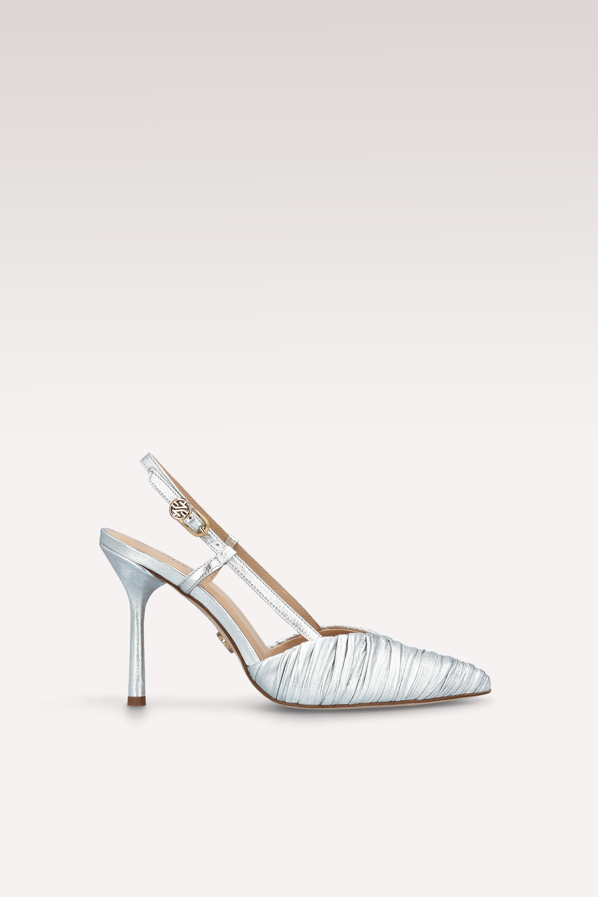 SANDALI IN PELLE ARGENTO BURRO METALLO ABA 19