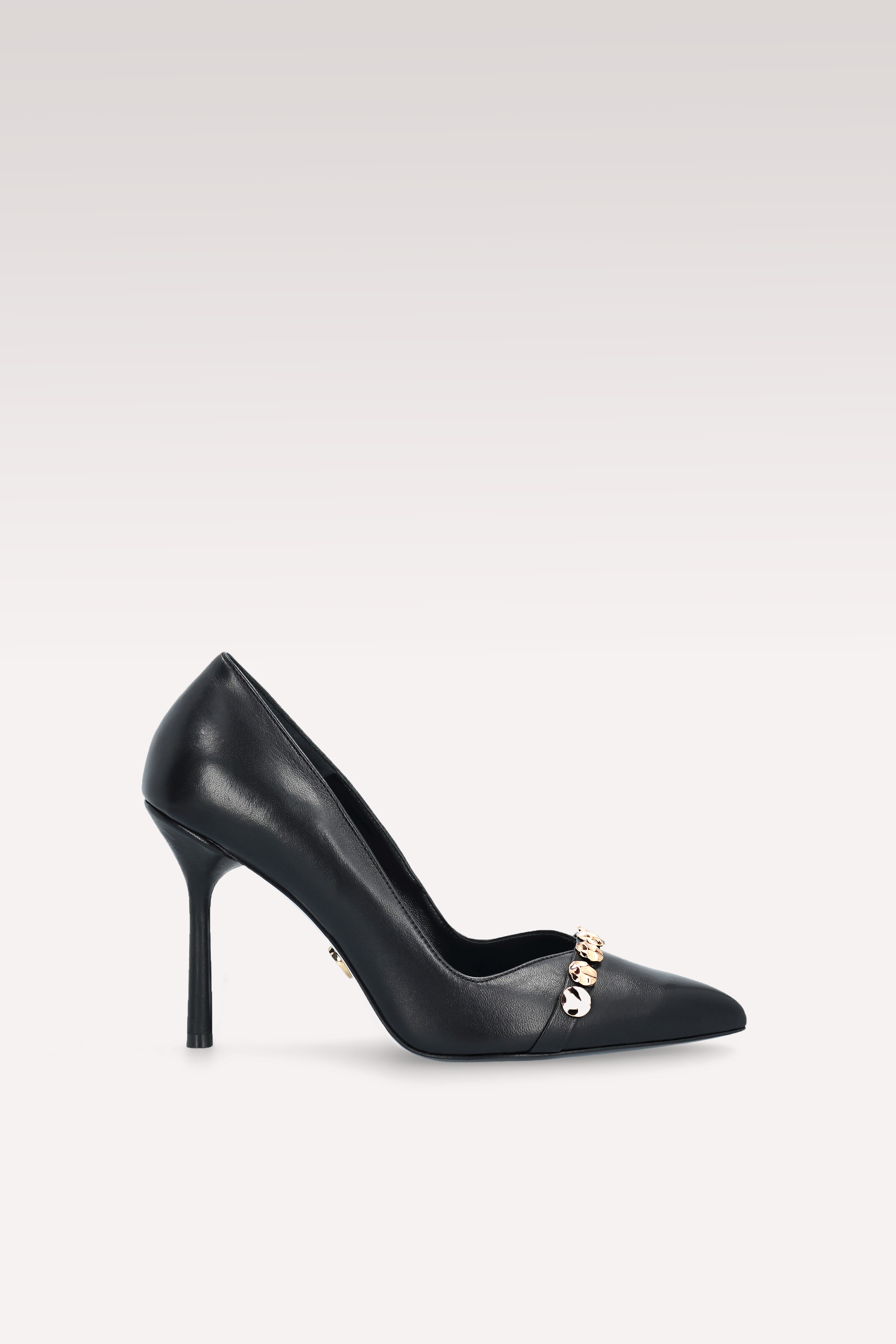 ABA ROCK 09 BLACK SMOOTH LEATHER PUMPS