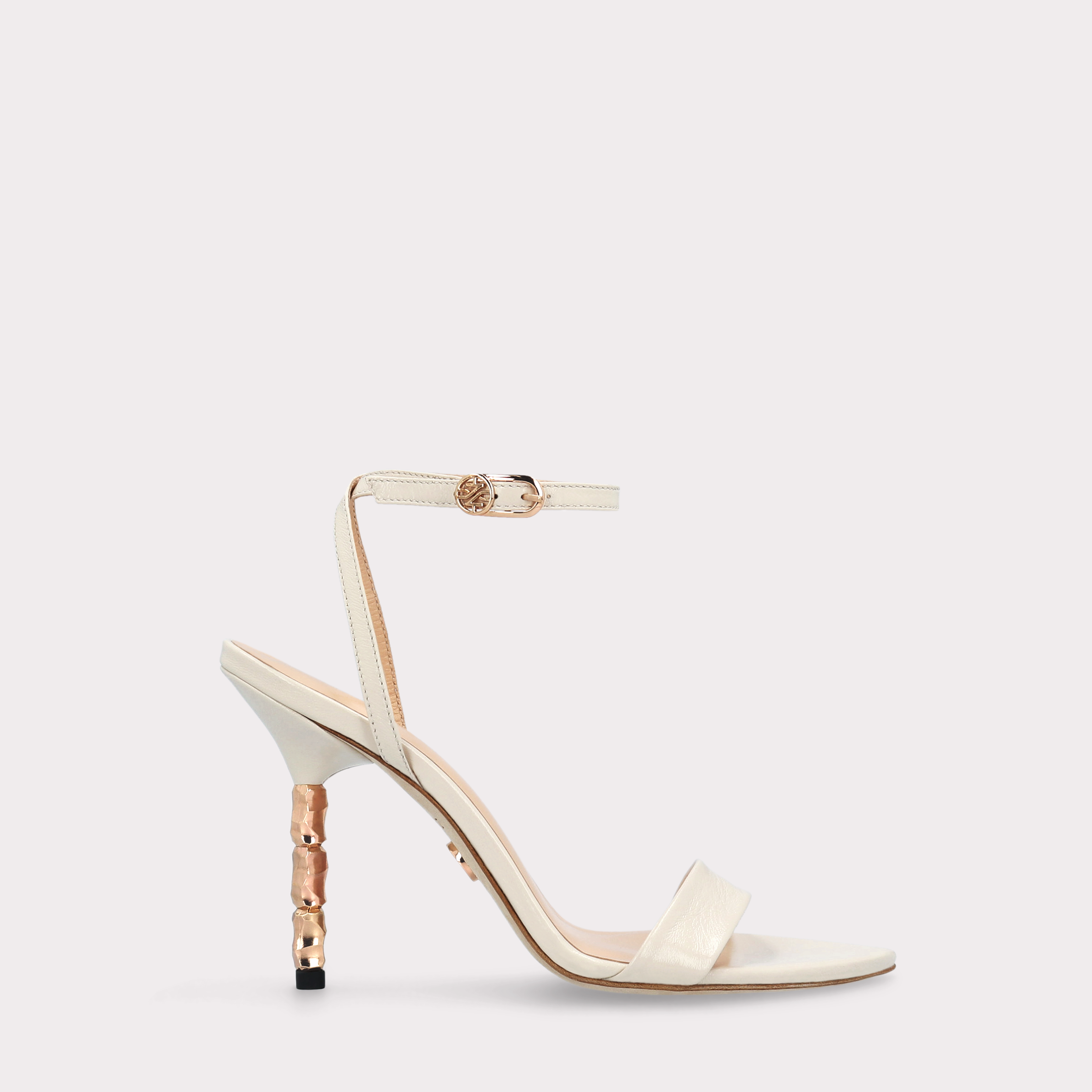 ADA 101 IVORY LEATHER SANDALS