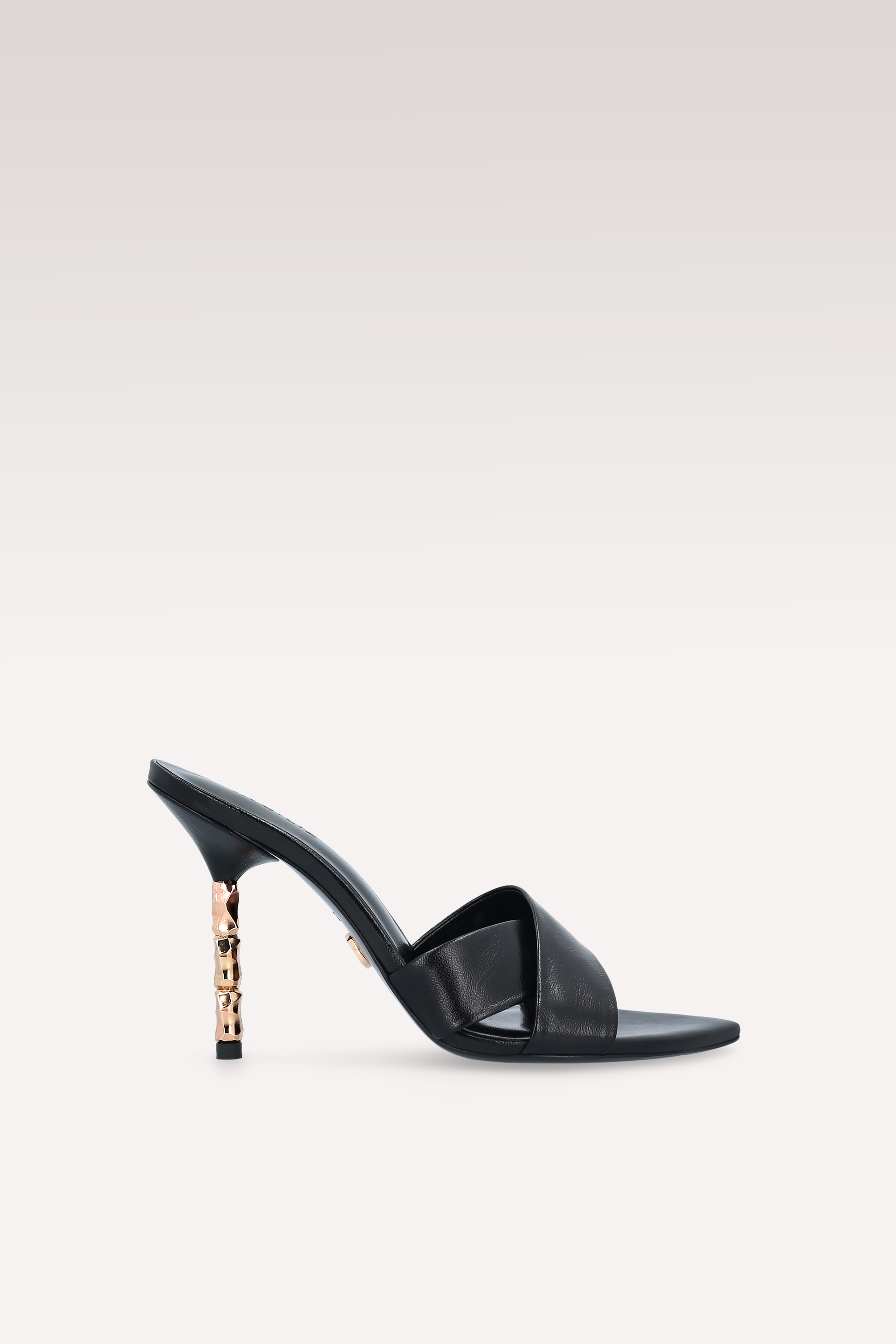 ADA 102 BLACK LEATHER MULES