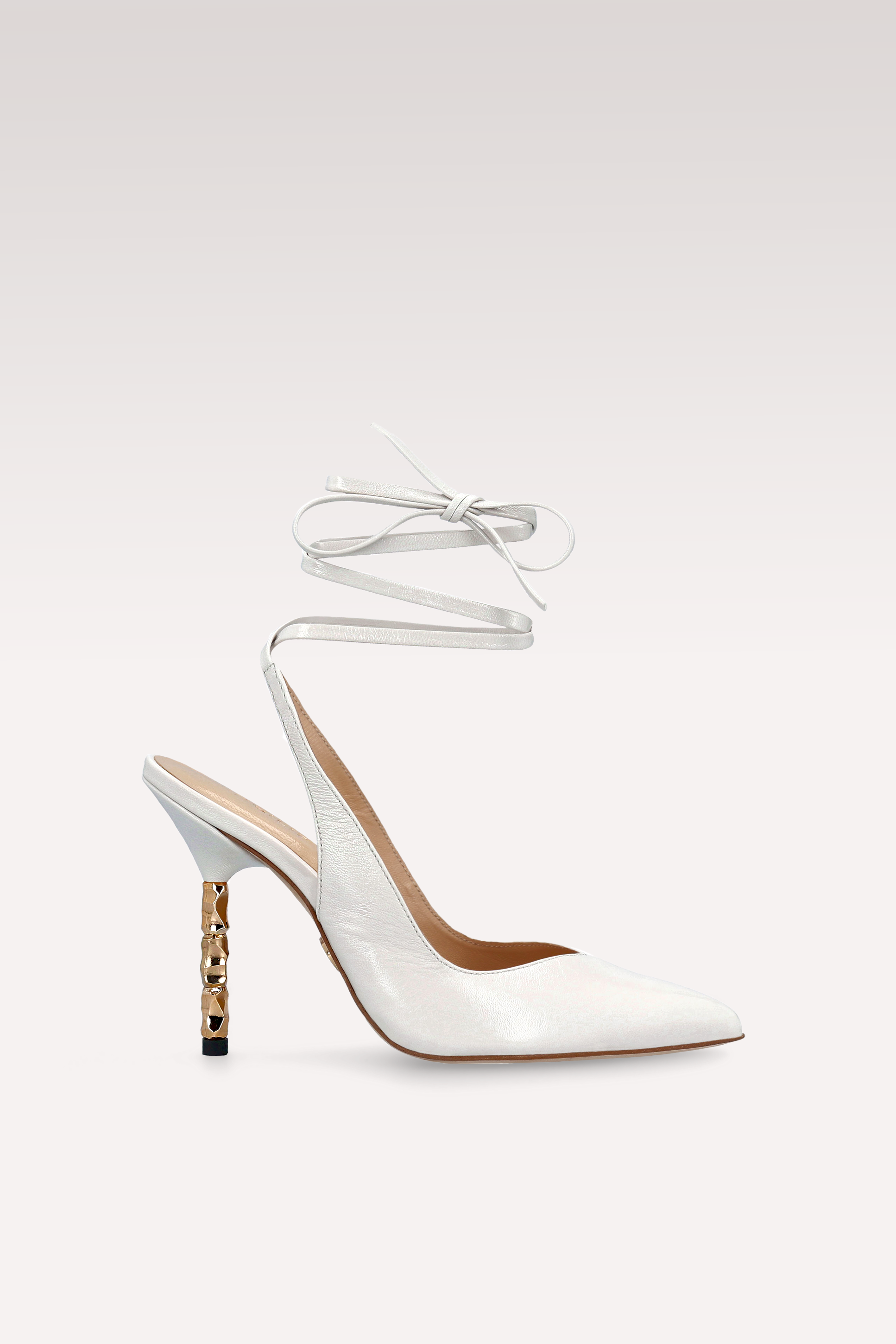 ASTRID 40 IVORY LEATHER PUMPS