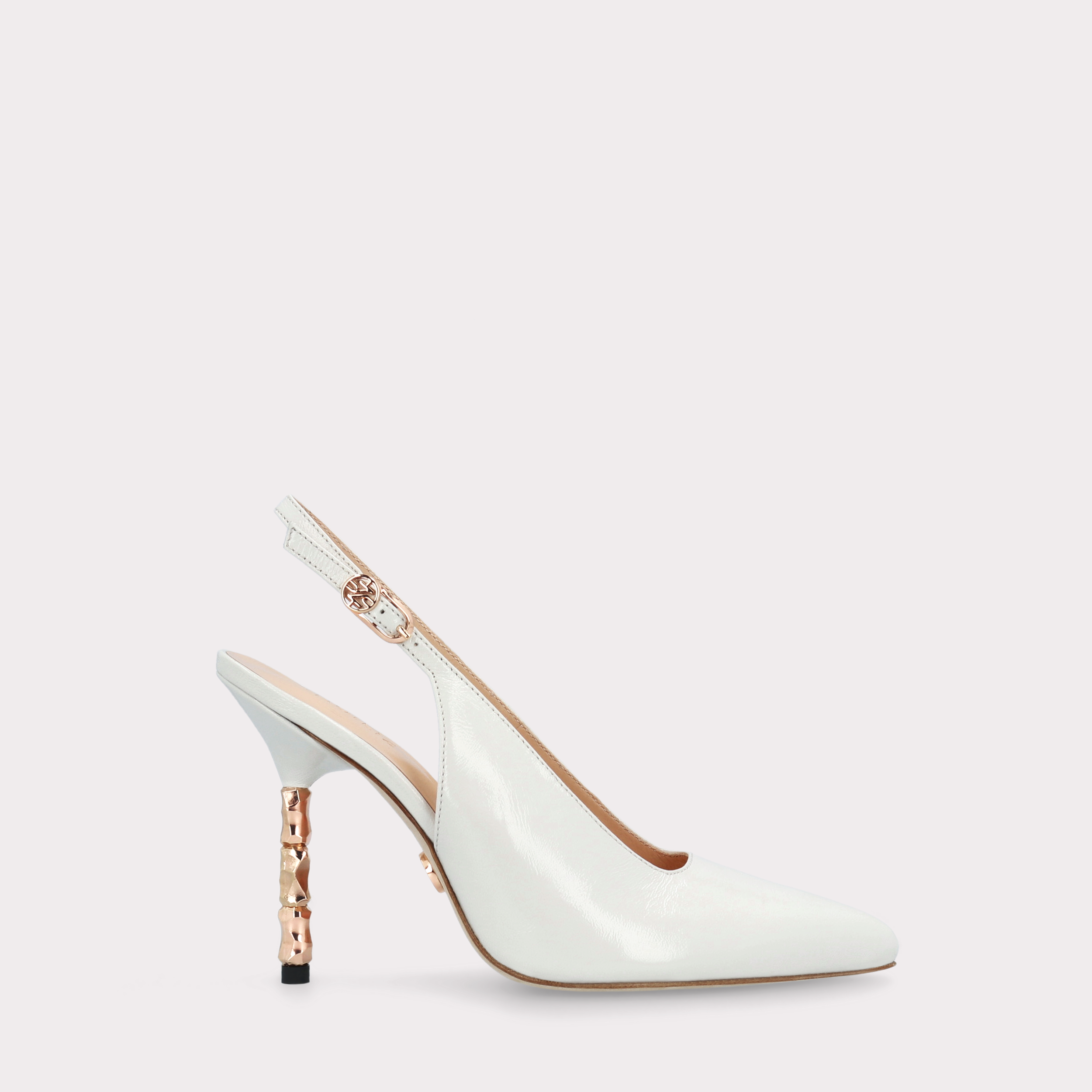 ASTRID 100 IVORY LEATHER PUMPS