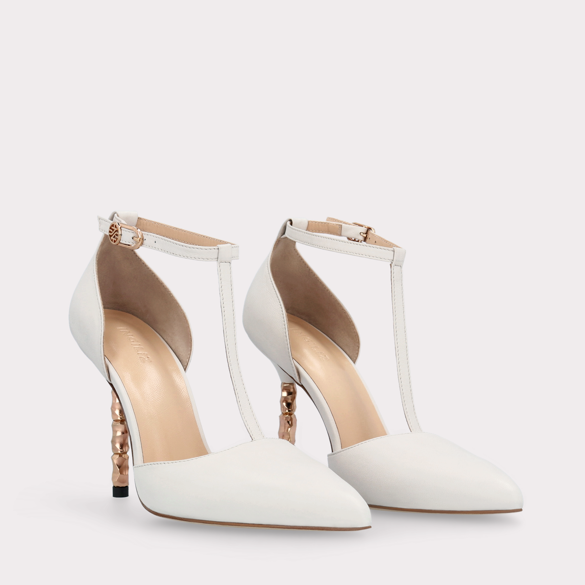 ASTRID 101 IVORY LEATHER PUMPS