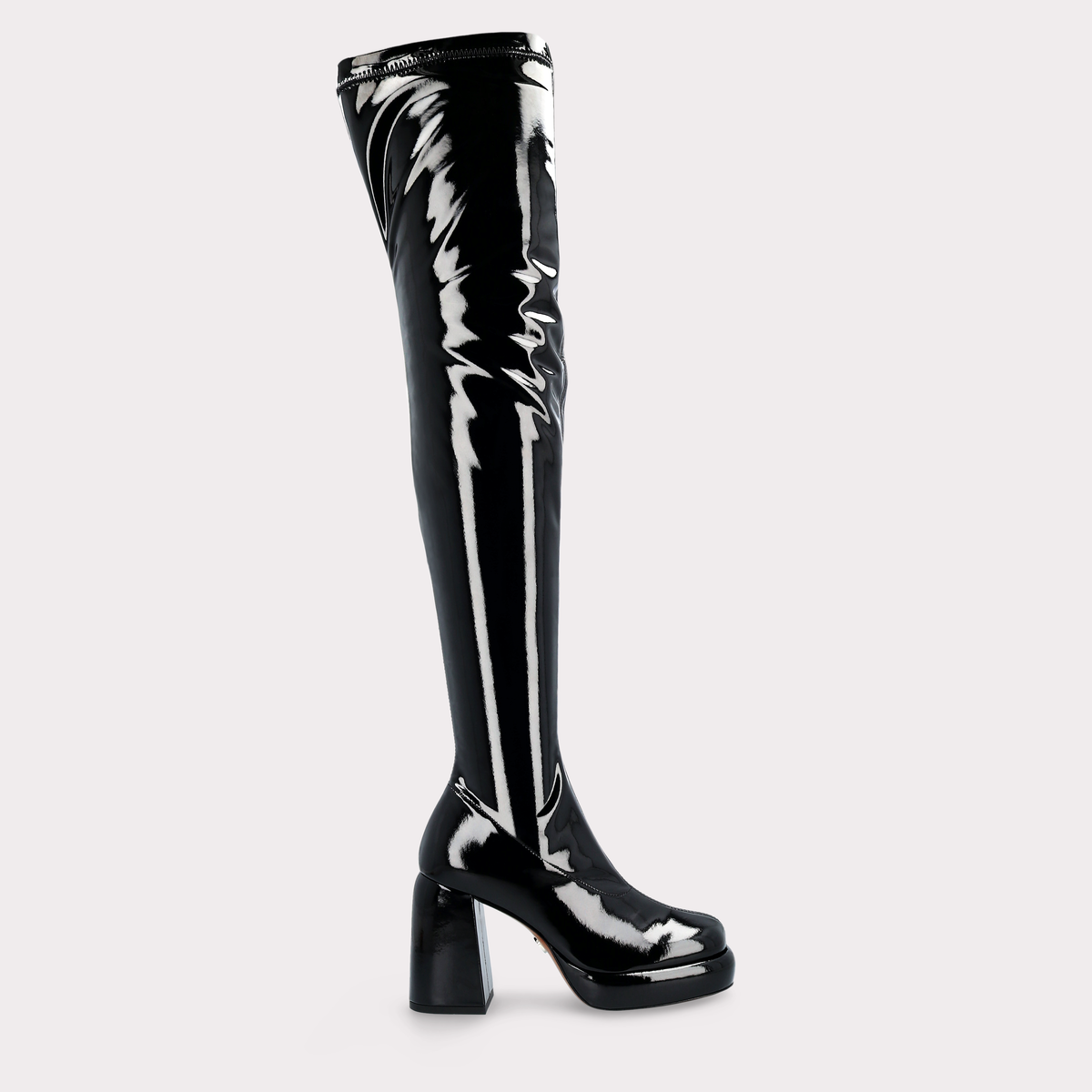 Therapy black patent hot sale alloy boots