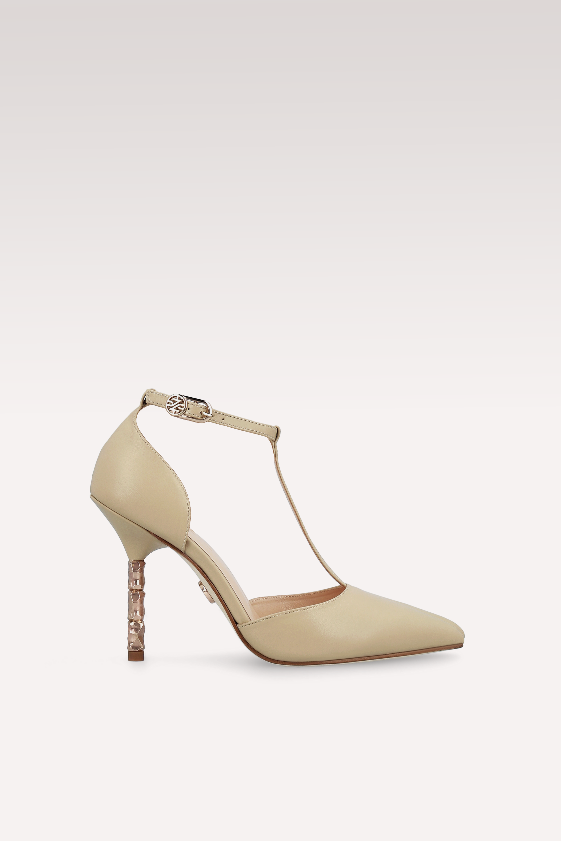 ASTRID 101 NUDE LEATHER PUMPS