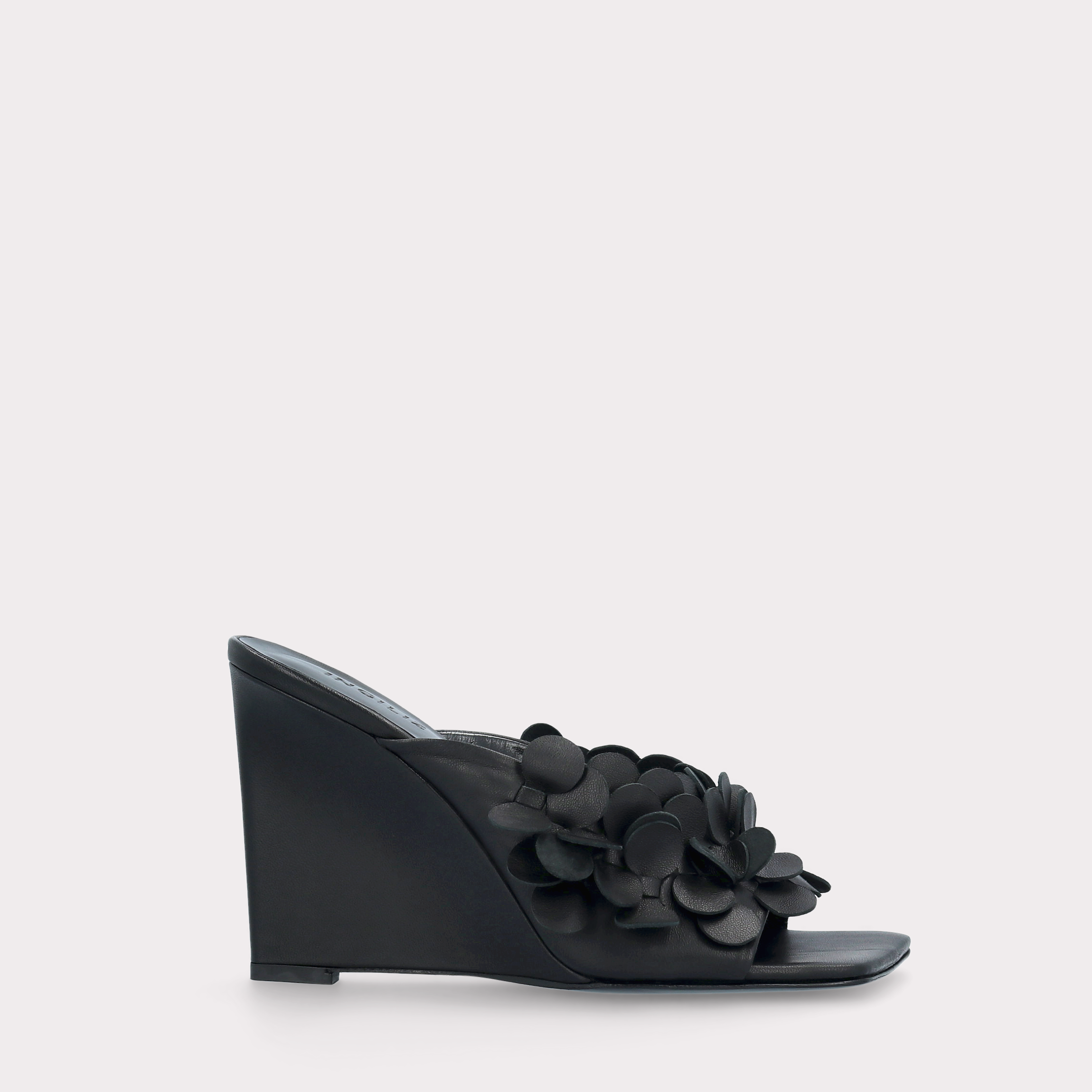 ZILLY 01 BLACK LEATHER MULES