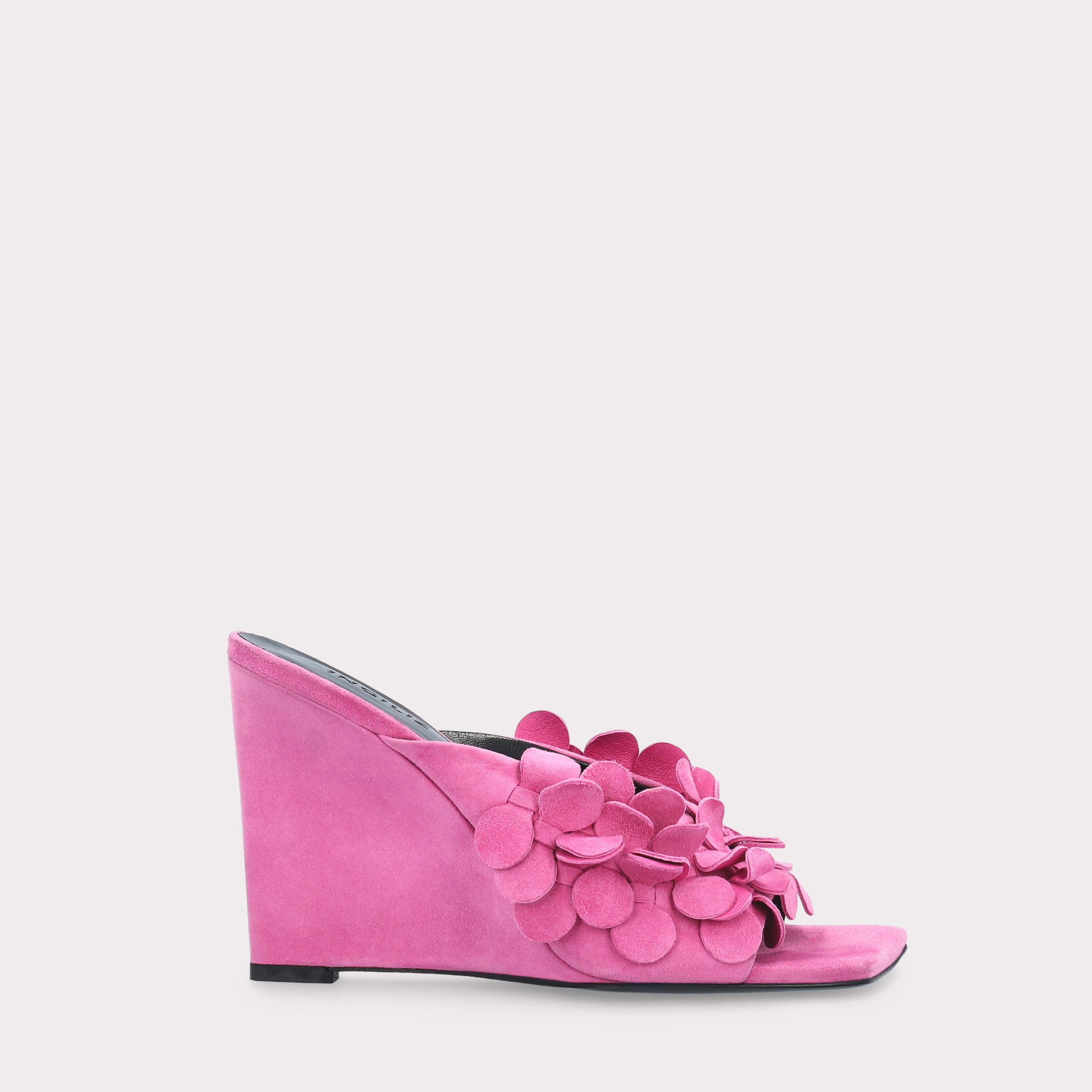 ZILLY 01 FUCHSIA SUEDE LEATHER MULES
