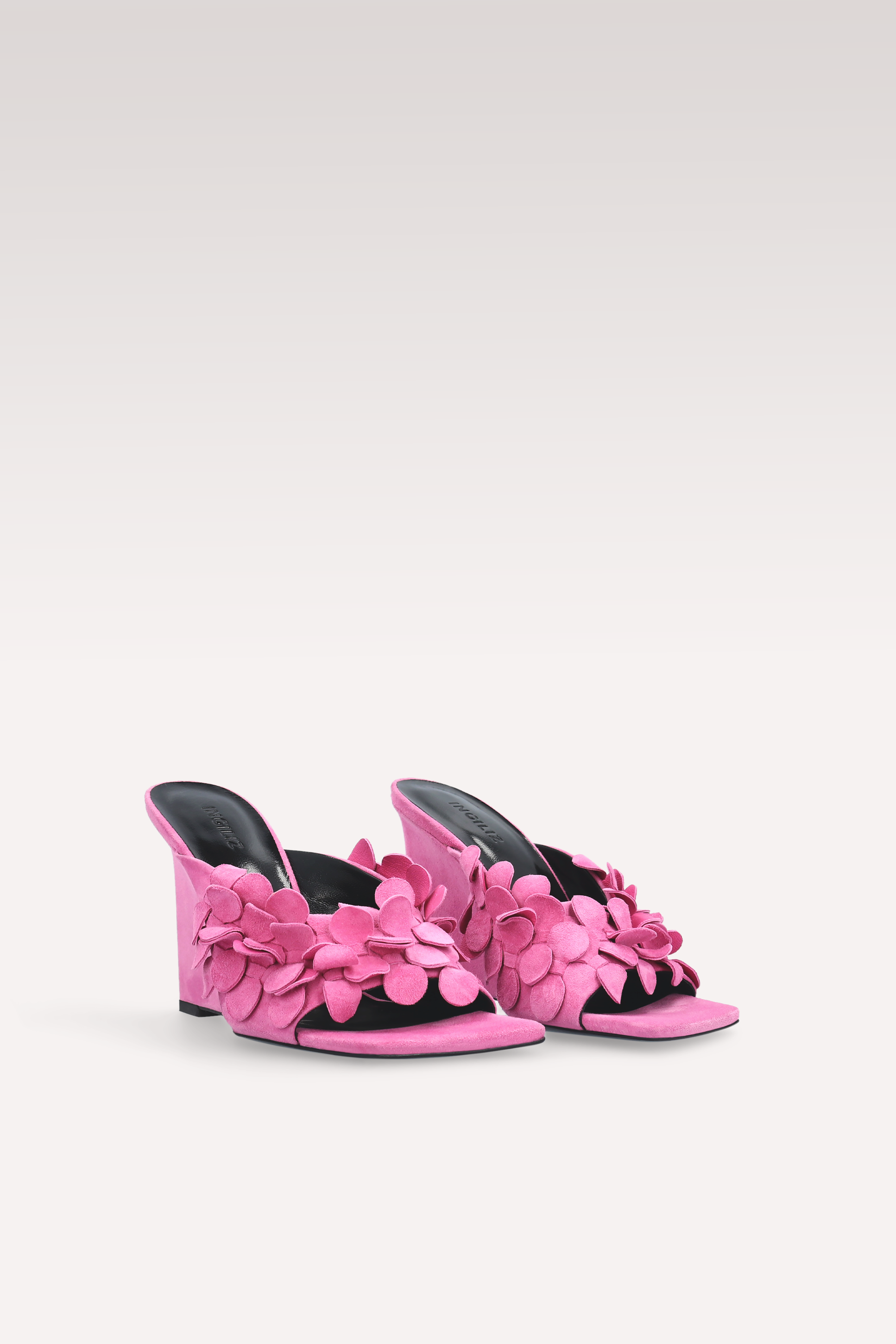 ZILLY 01 FUCHSIA SUEDE LEATHER MULES