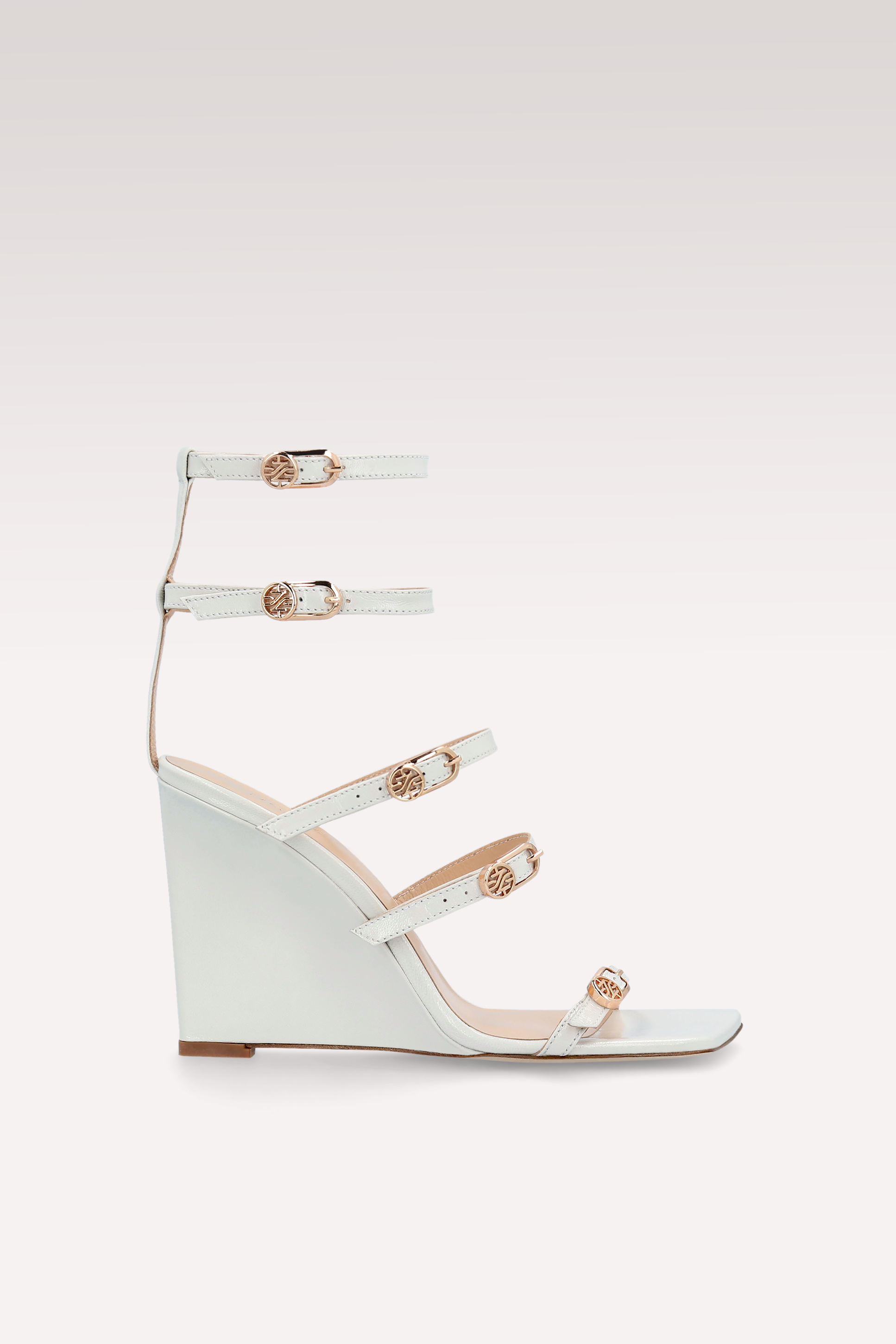 ZILLY 02 IVORY LEATHER SANDALS