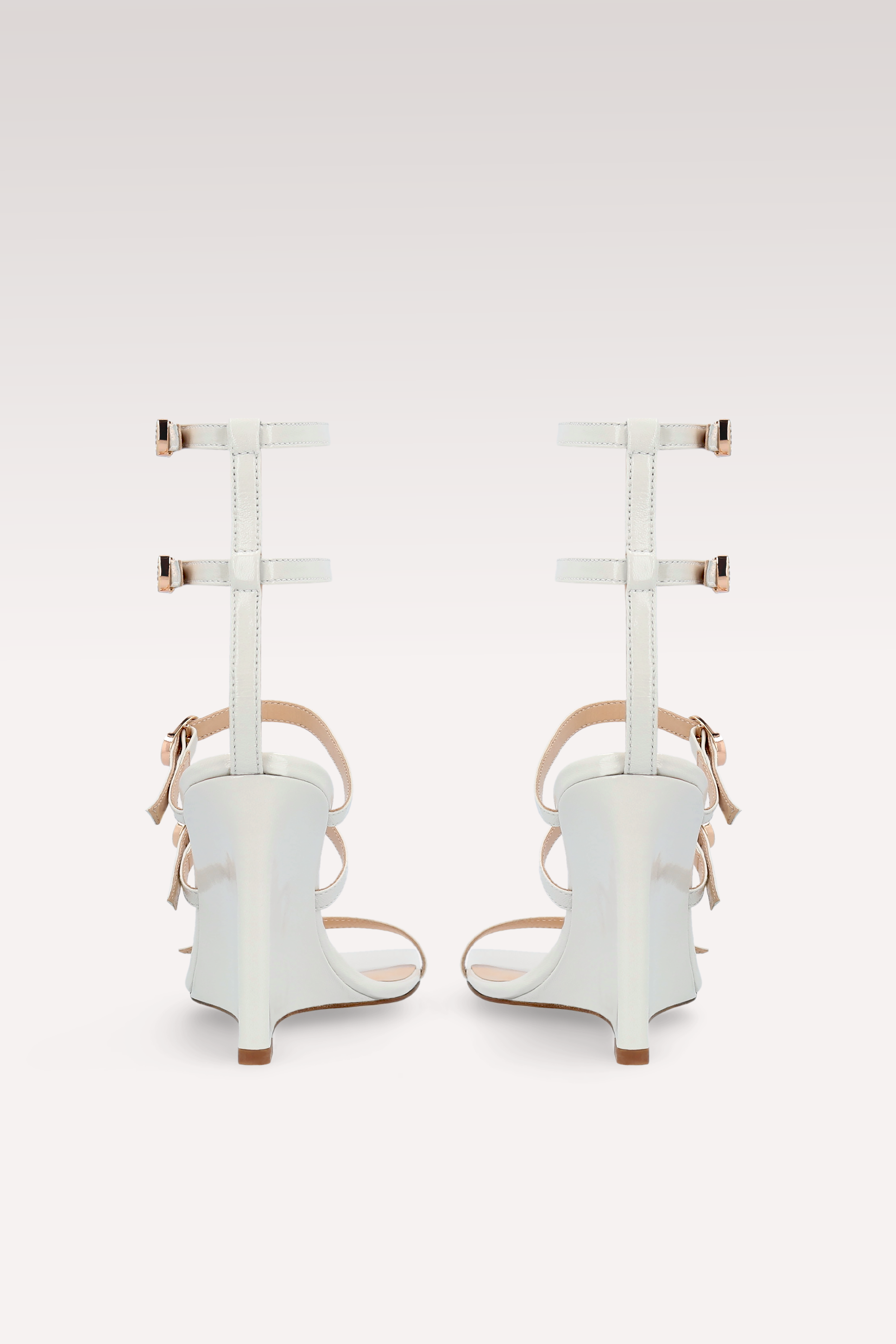 ZILLY 02 IVORY LEATHER SANDALS