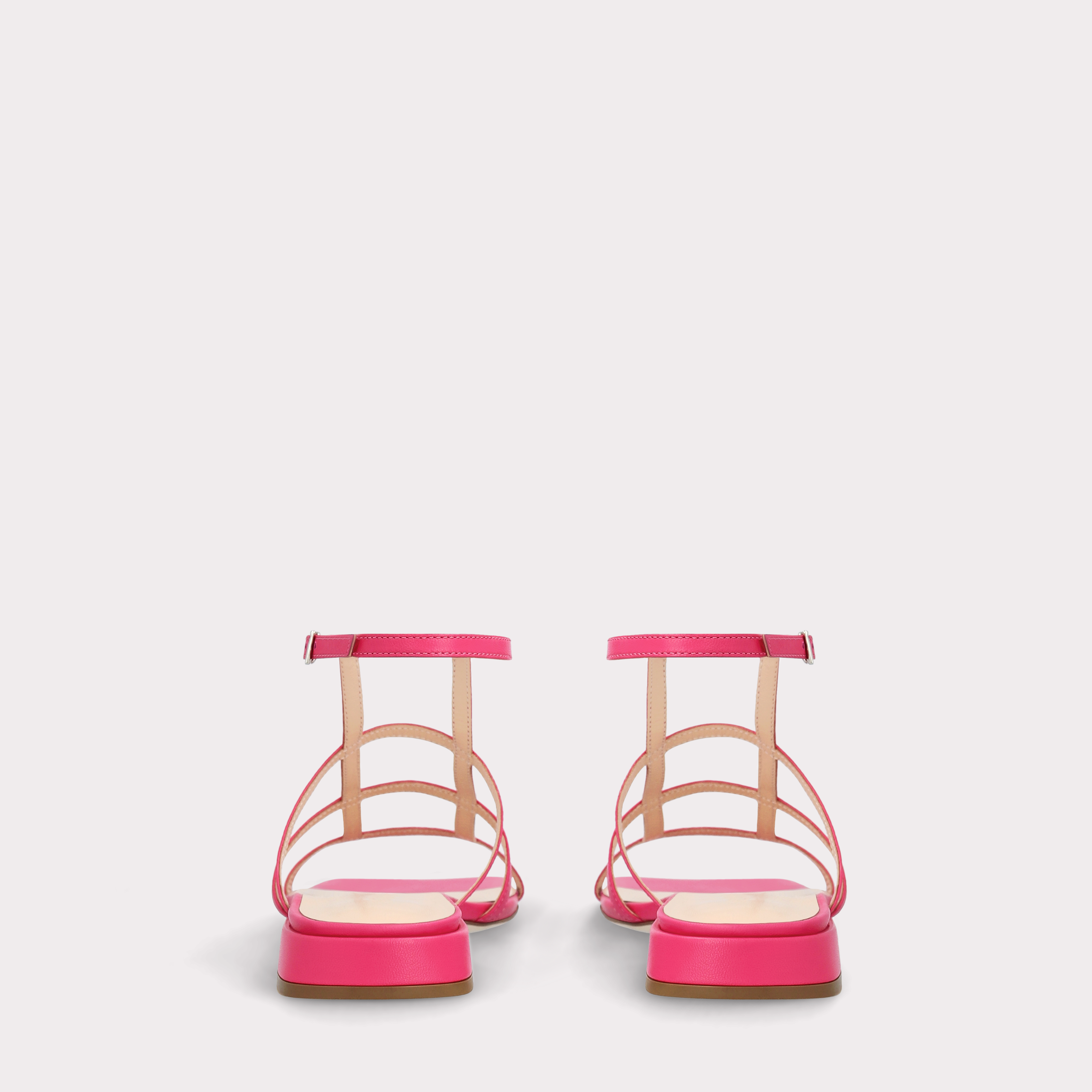 LYLA CYCLAMEN LEATHER SANDALS