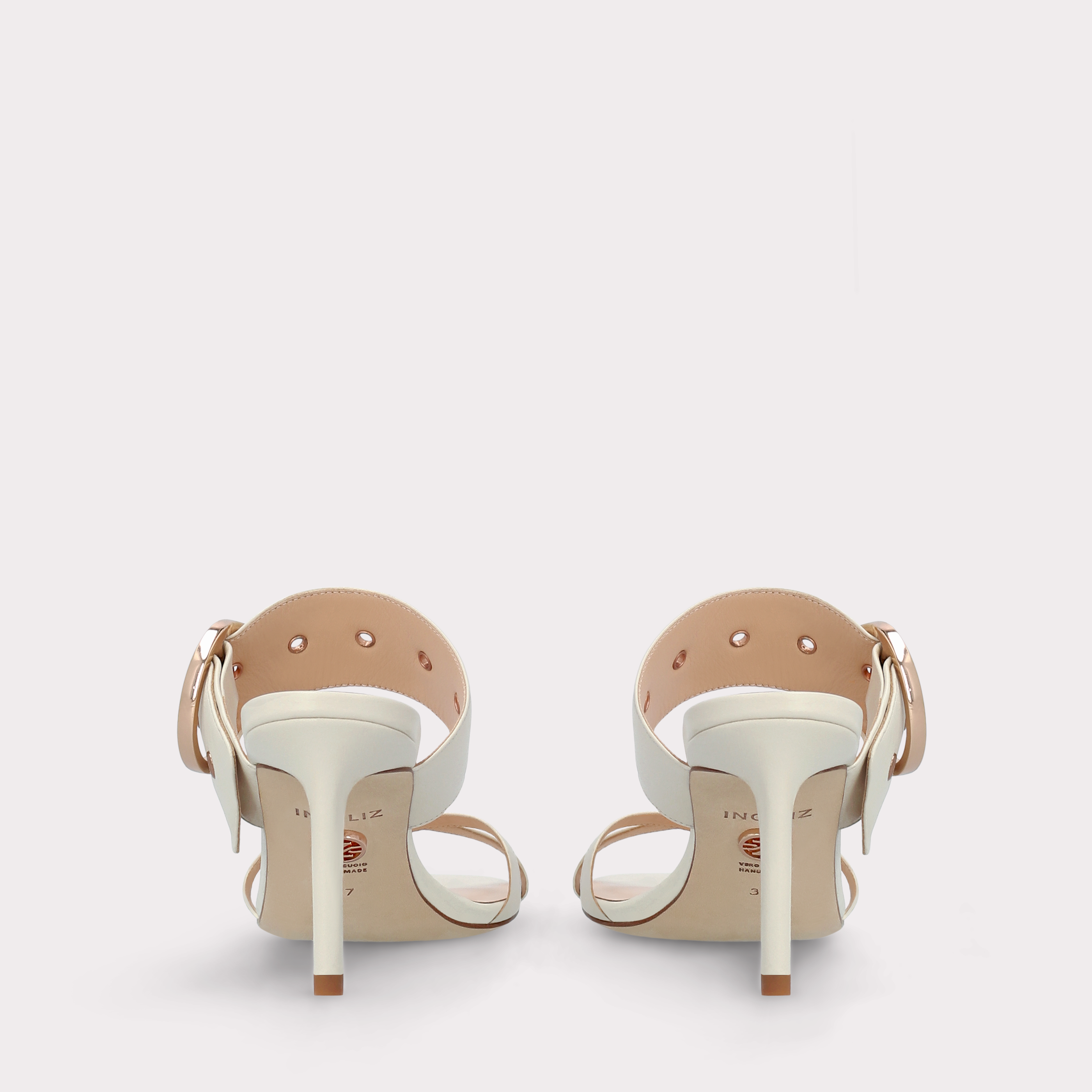 ARIANA BEIGE LEATHER MULES