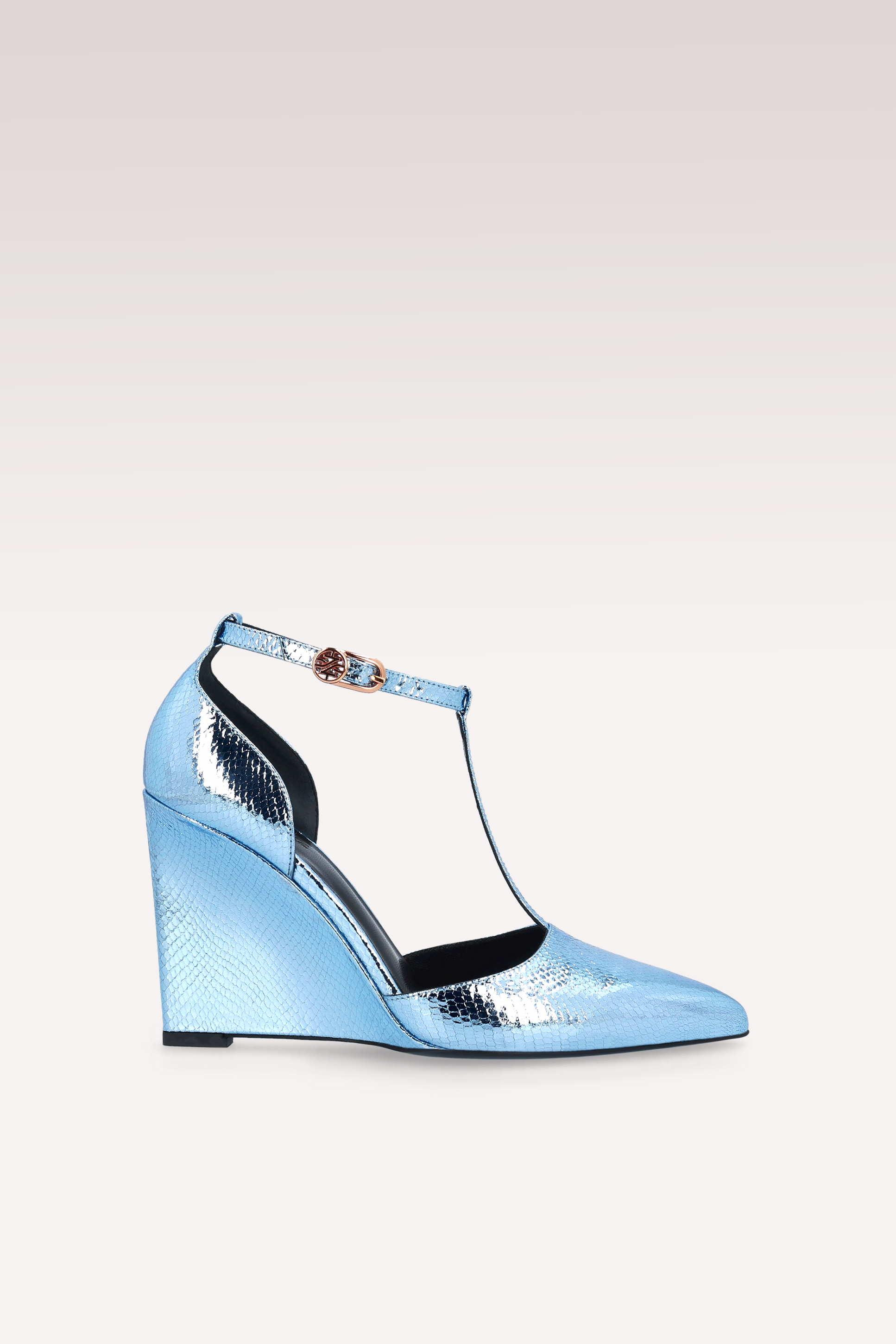 ZENA 02 MINI VIPER MIRROR CELESTIAL LEATHER PUMPS