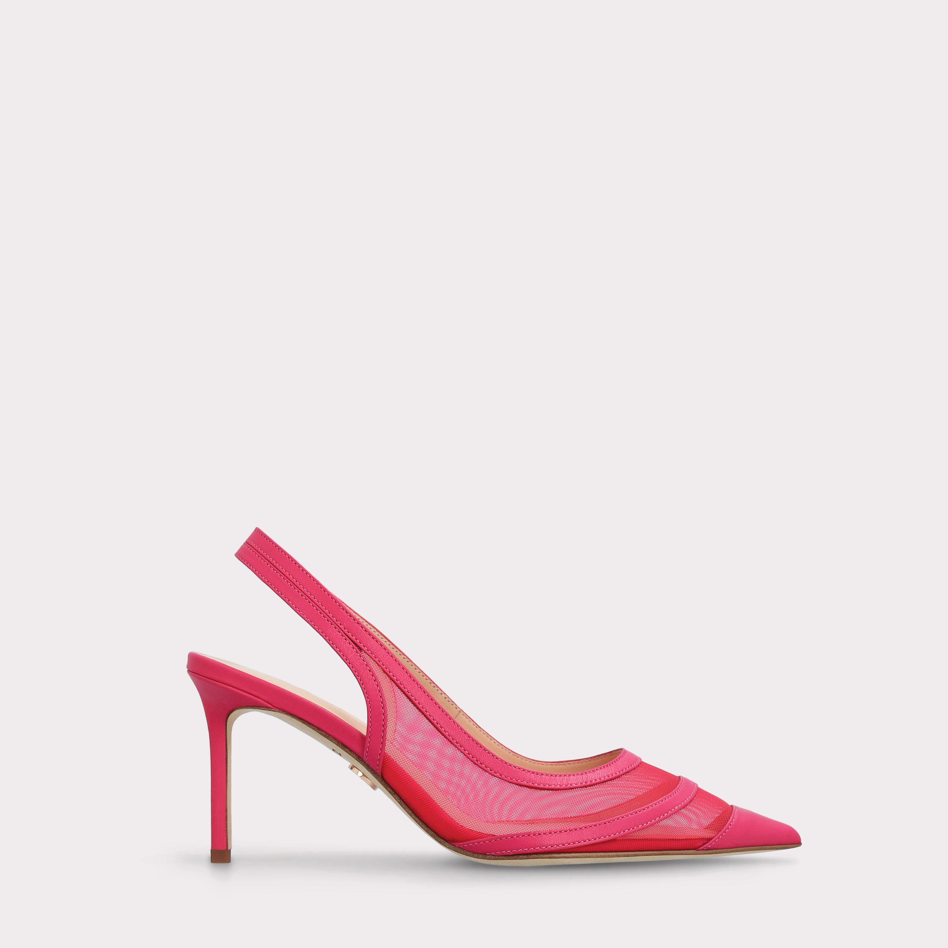 SIENNA CYCLAMEN LEATHER AND MESH PUMP