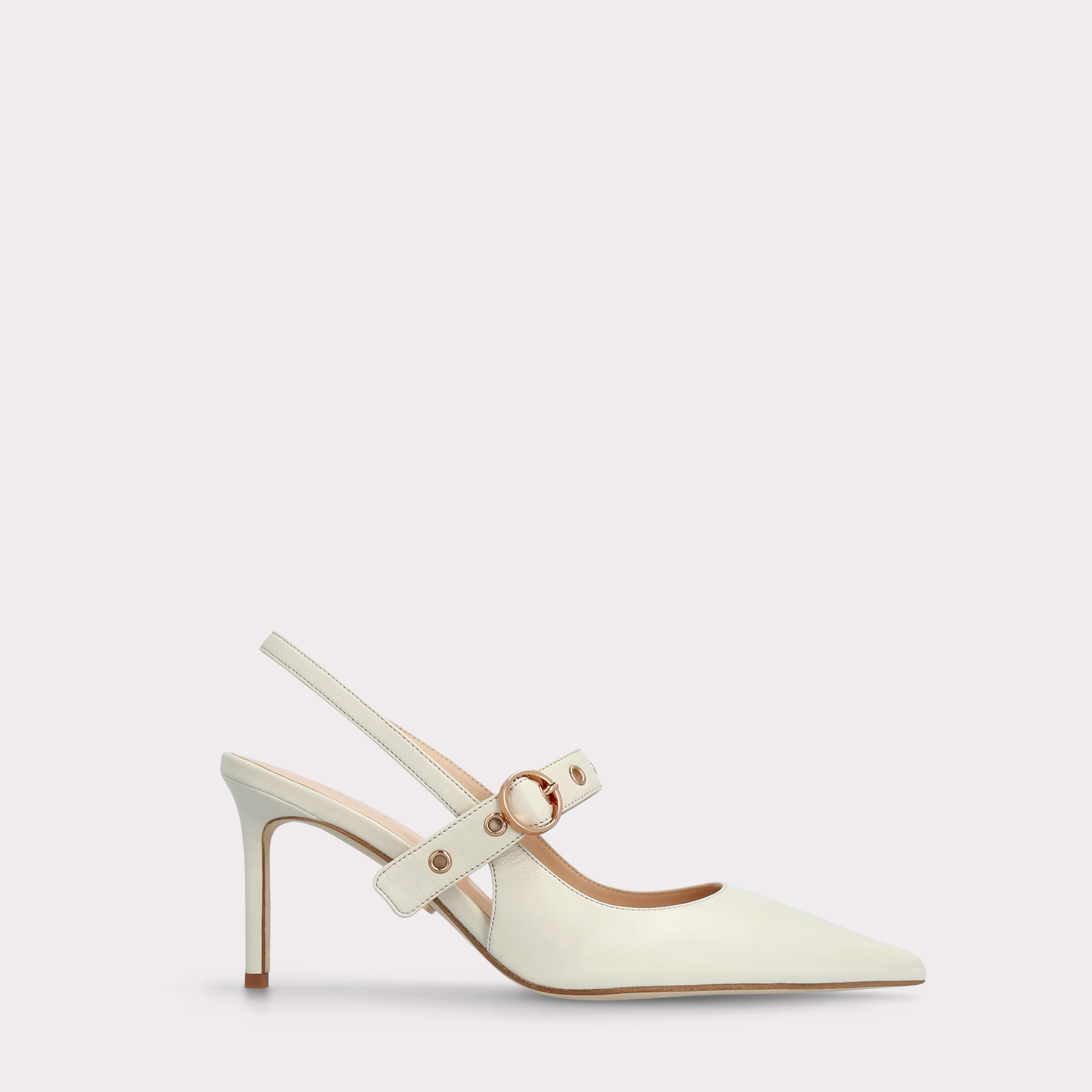 SADIE BEIGE LEATHER PUMP