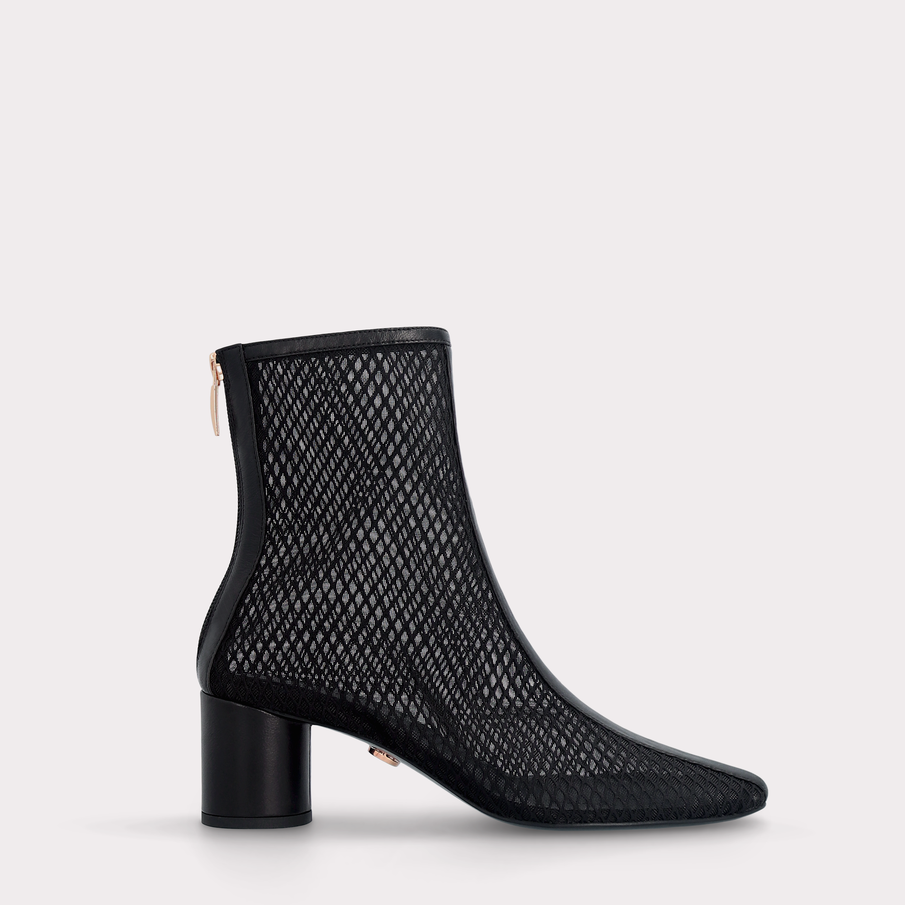 DAKOTA BLACK LEATHER AND MESH BOOT