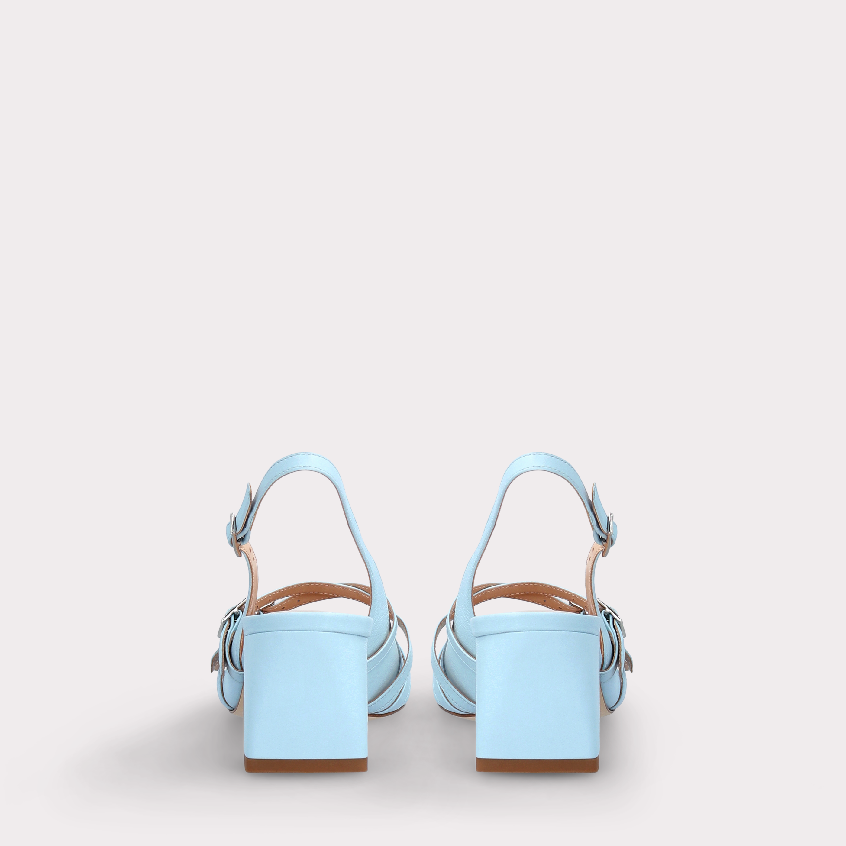 GEORGIA SKY BLUE LEATHER SLINGBACK