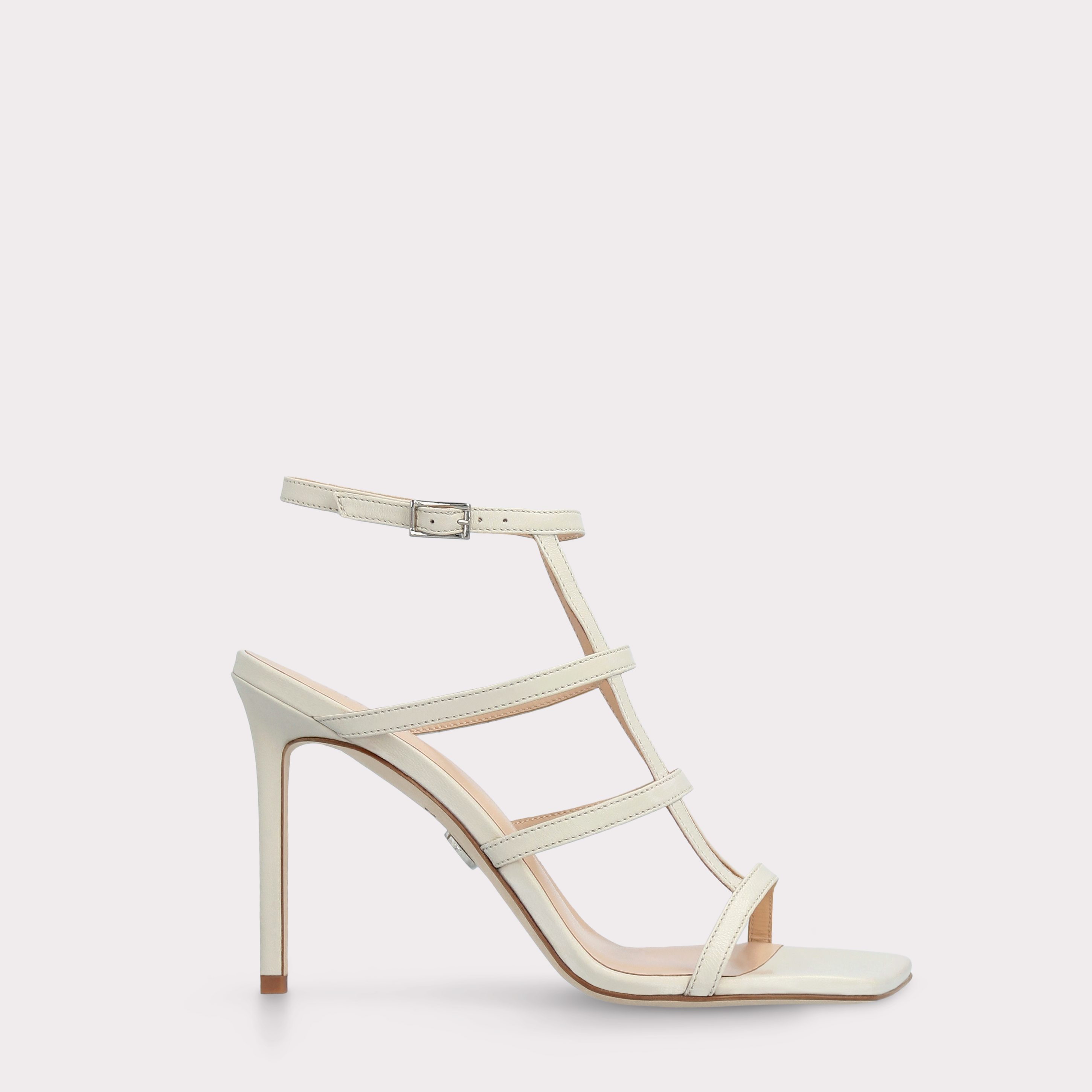 PAULA BEIGE LEATHER SANDALS