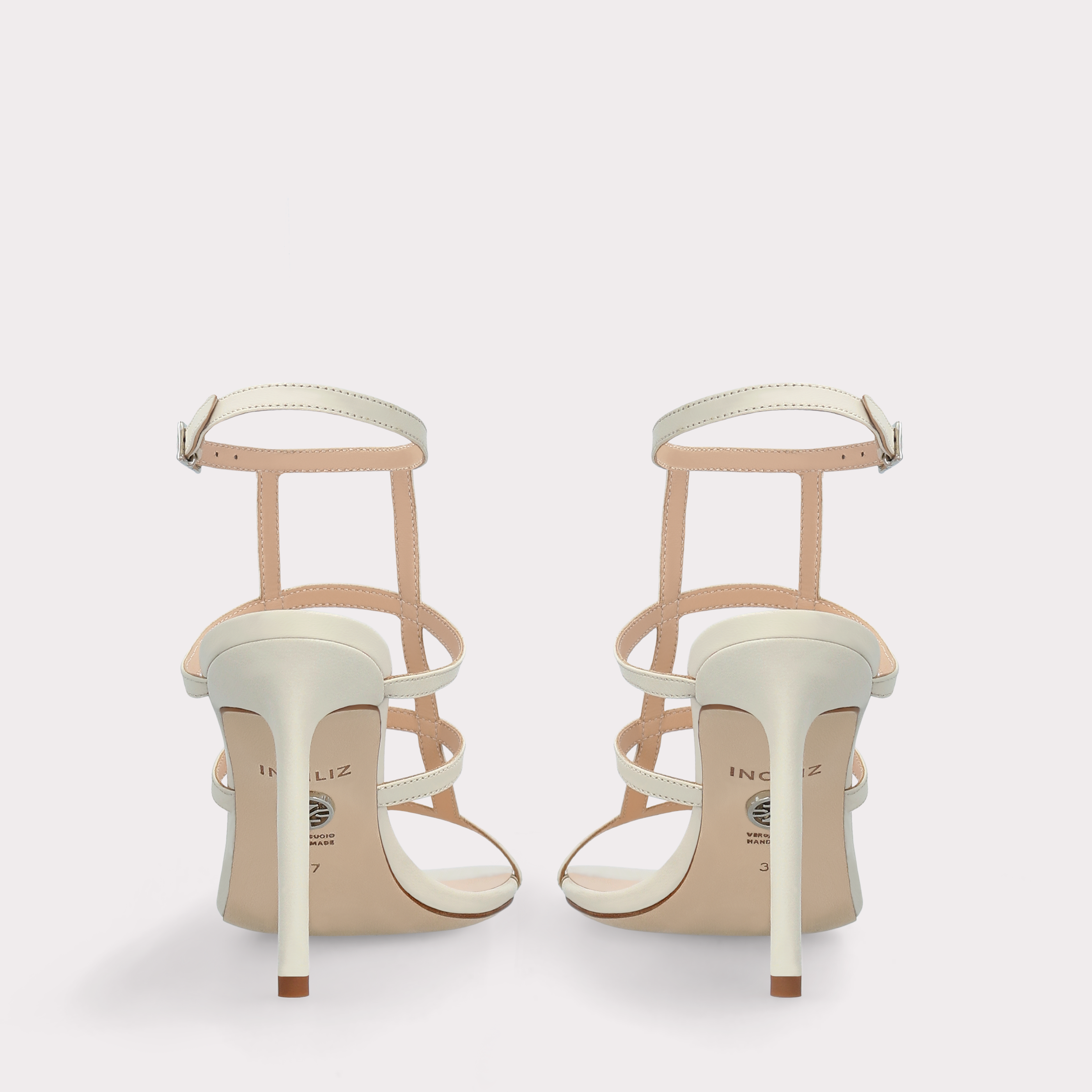 PAULA BEIGE LEATHER SANDALS