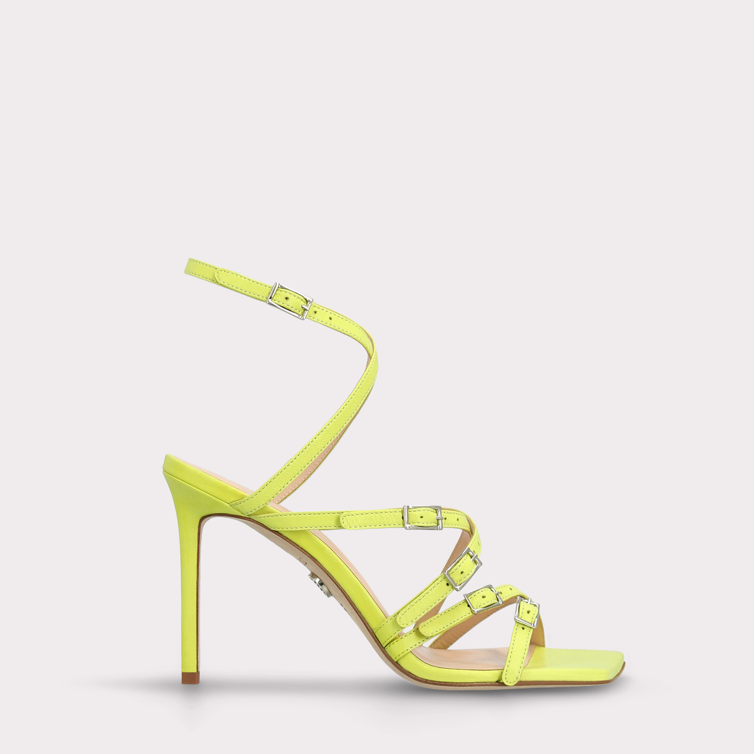 ROBIN YELLOW LEATHER SANDALS