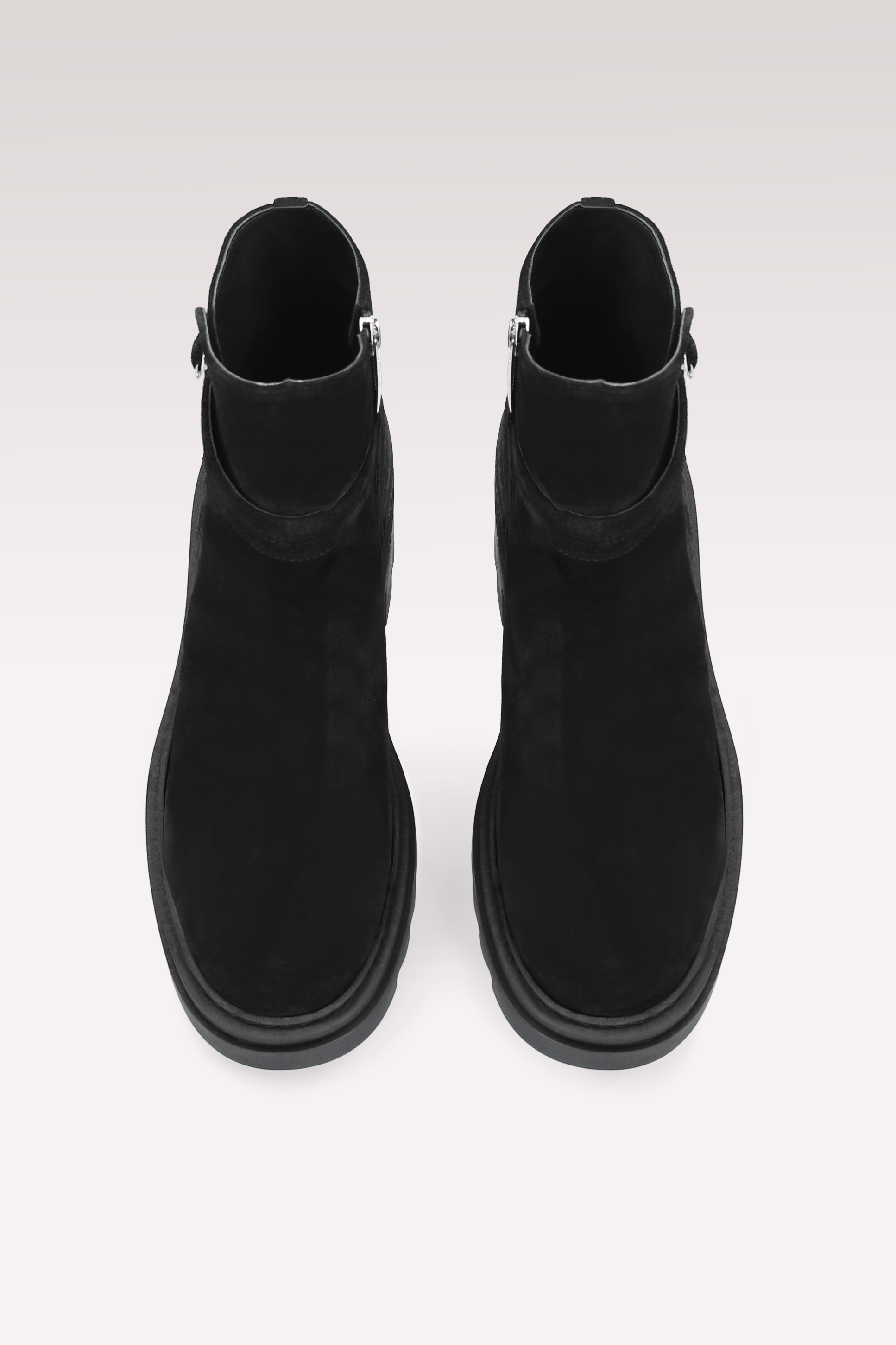 VANESSA BLACK SUEDE LEATHER ANKLE BOOTS