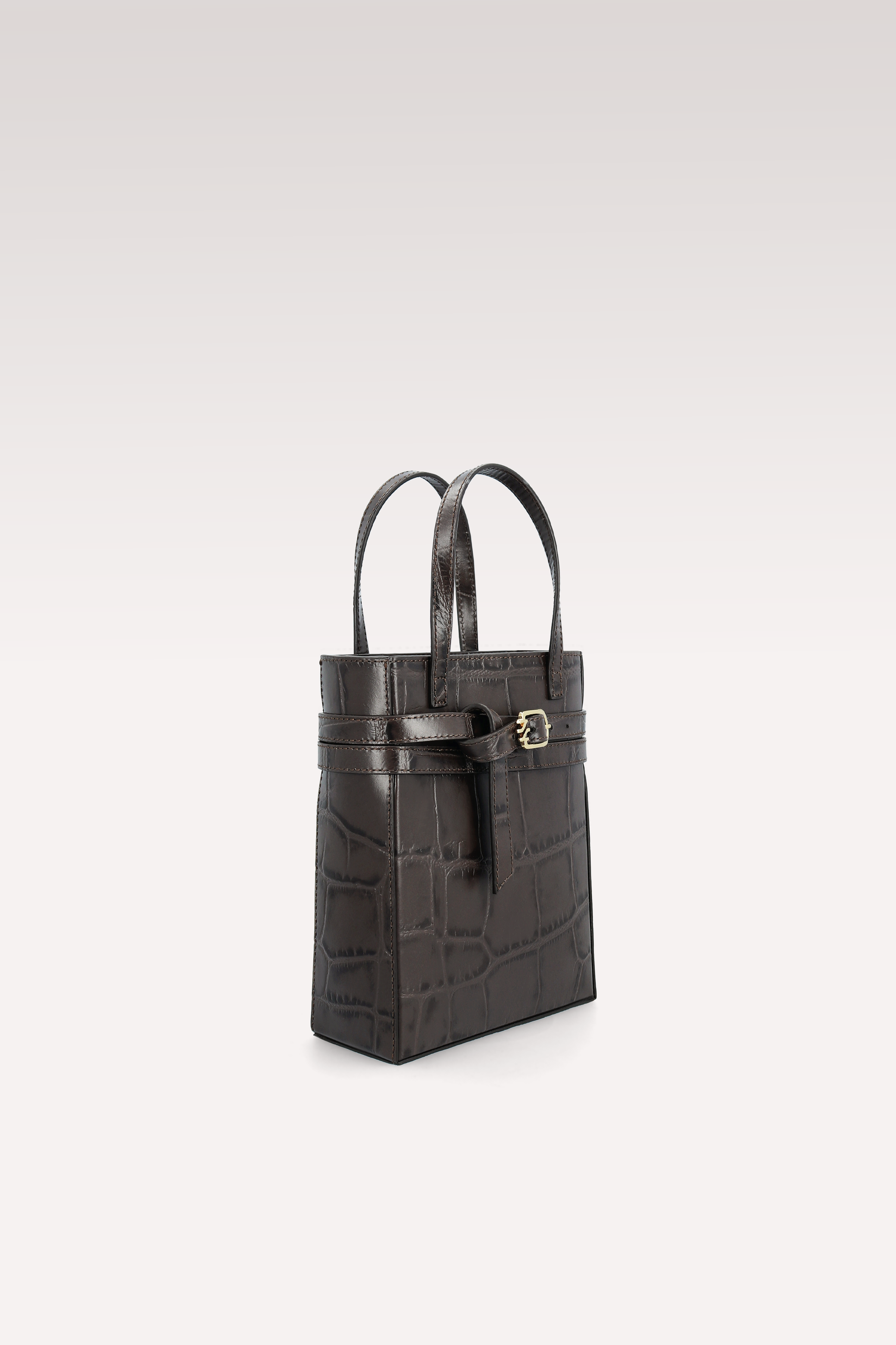 BORSA A TRACOLLA CARRIE BROWN IN PELLE STAMPATA COCCO
