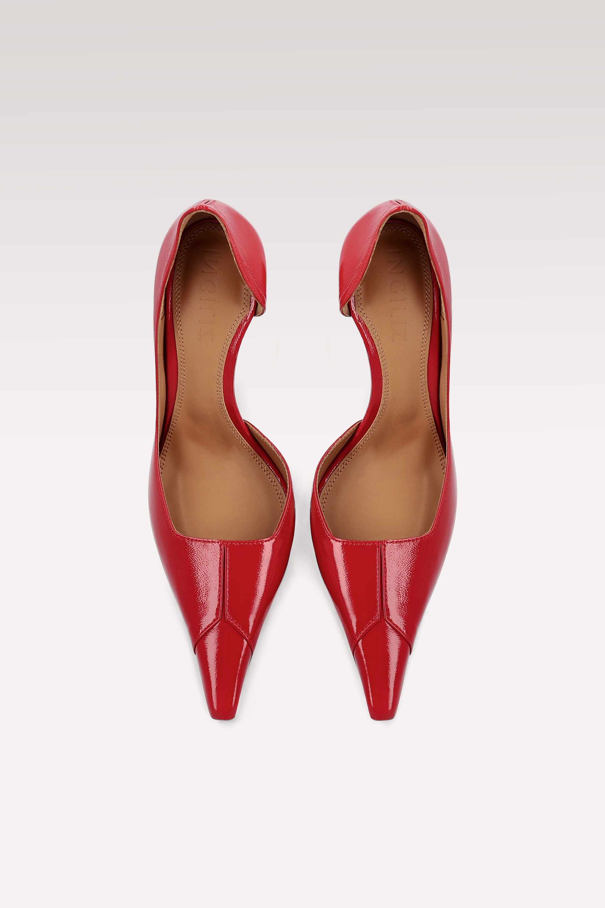 Décolleté VESPER in pelle color ciliegia