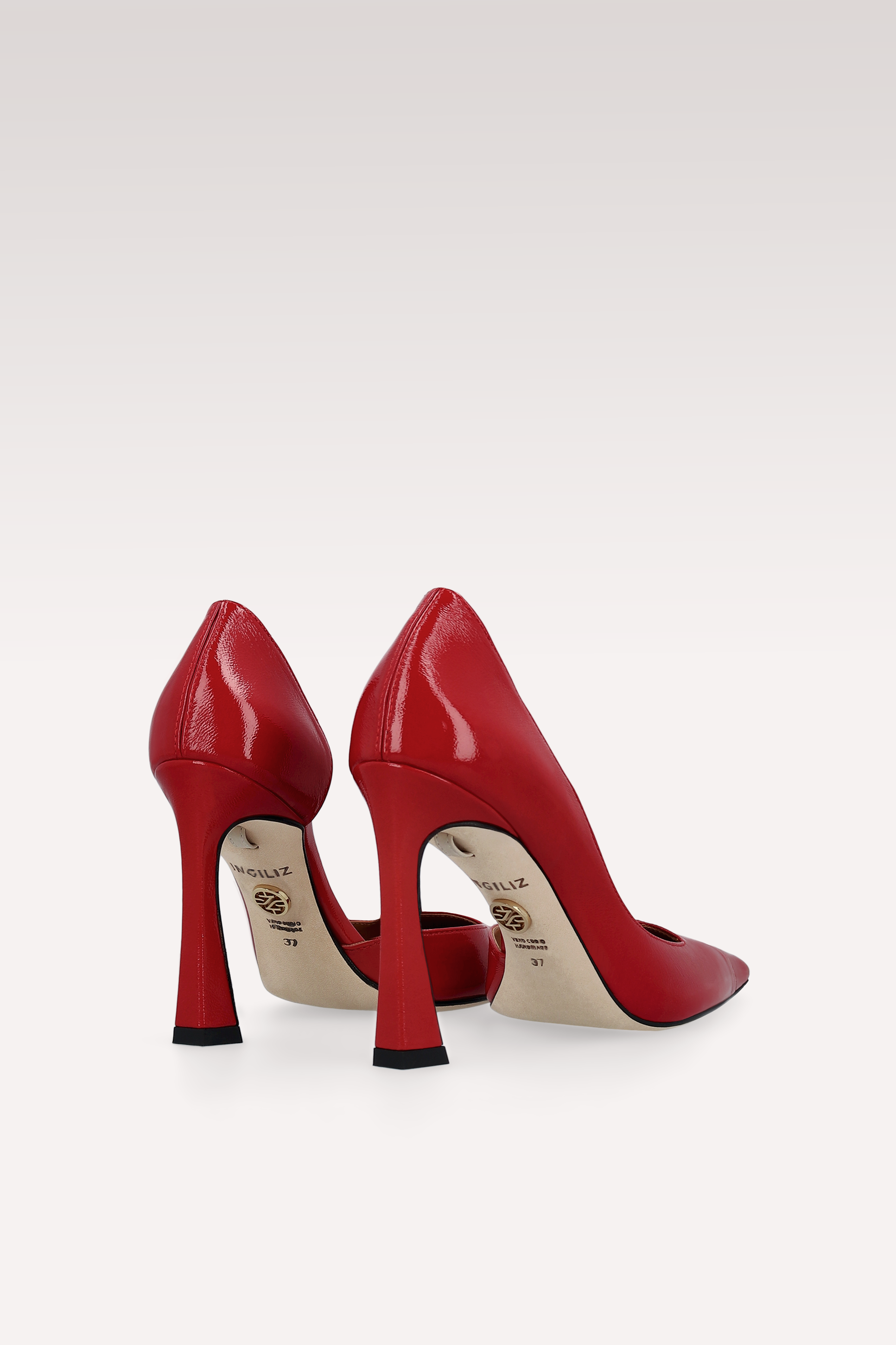 VESPER CHERRY LEATHER PUMPS