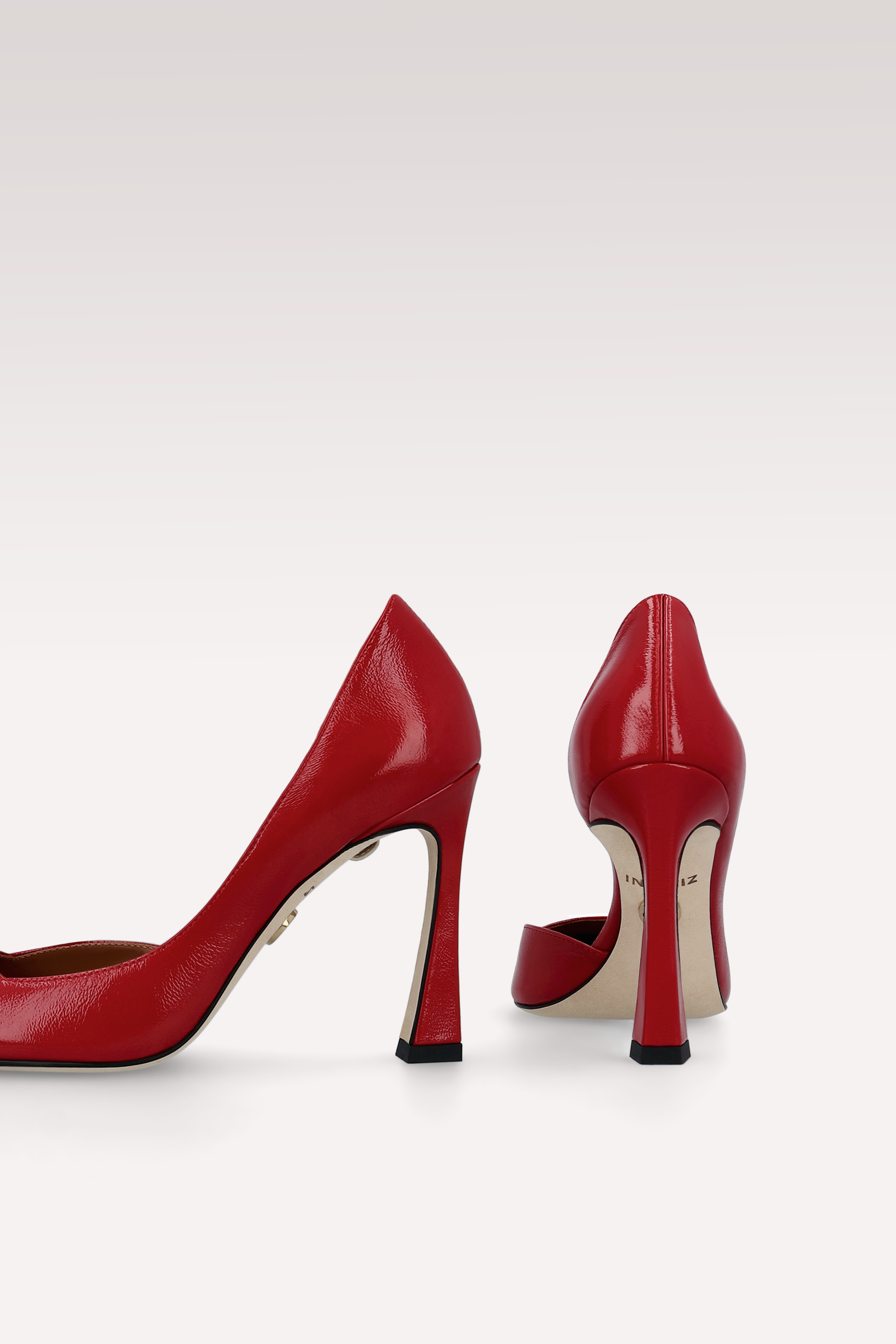 VESPER CHERRY LEATHER PUMPS