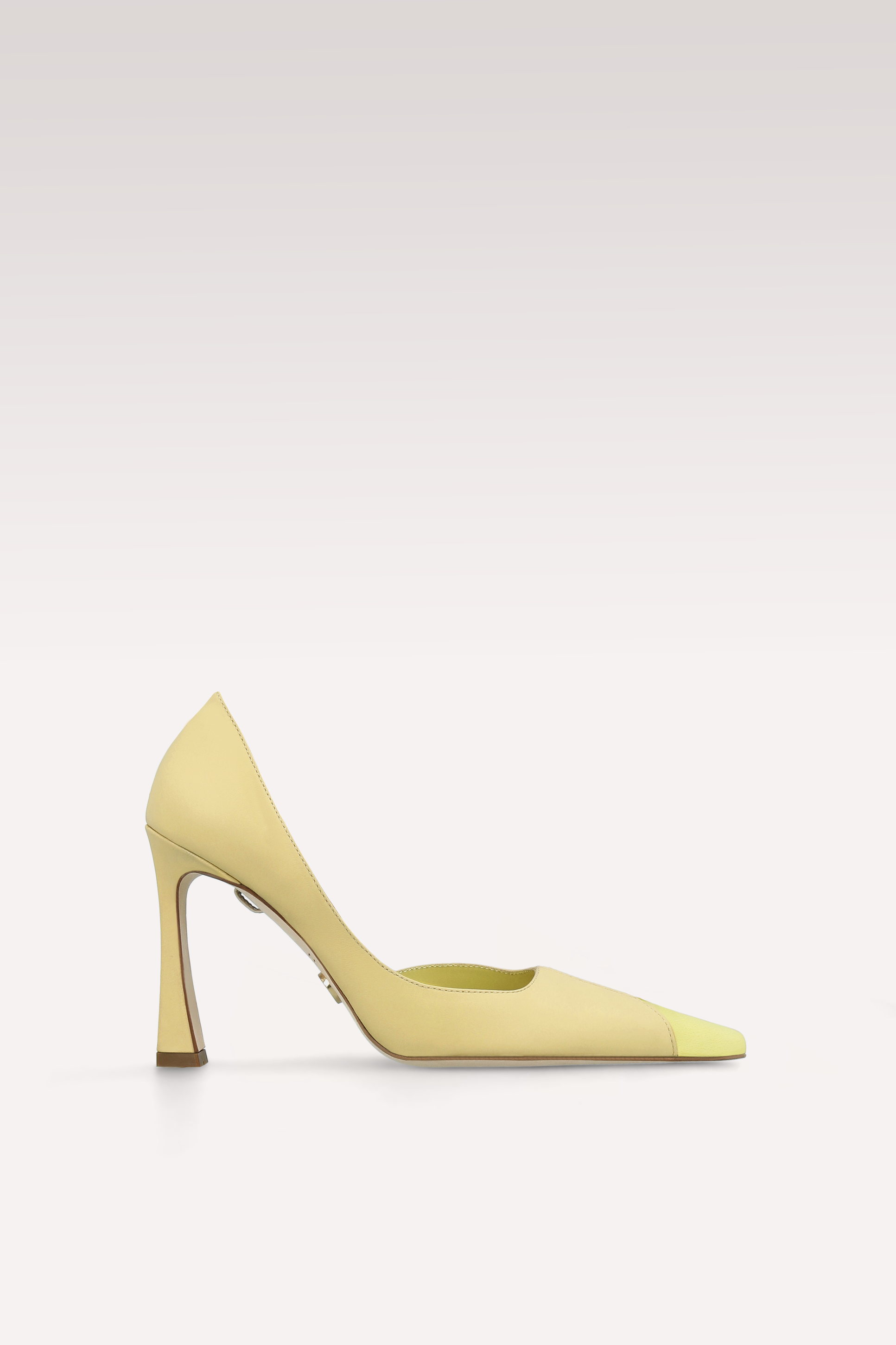 VESPER PASTEL YELLOW LEATHER PUMPS