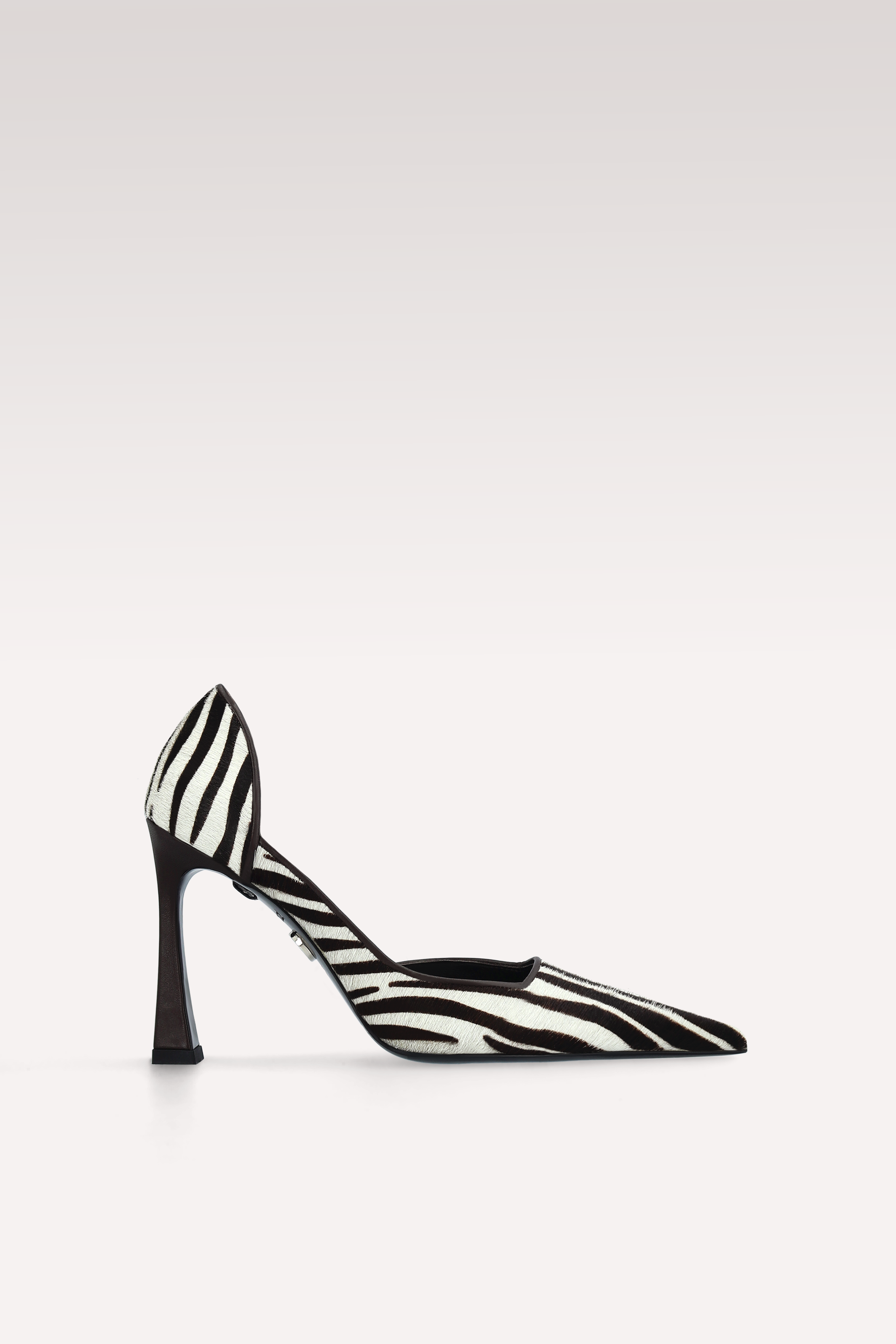 VERTEX ZEBRA PRINT CALF HAIR LEATHER PUMPS
