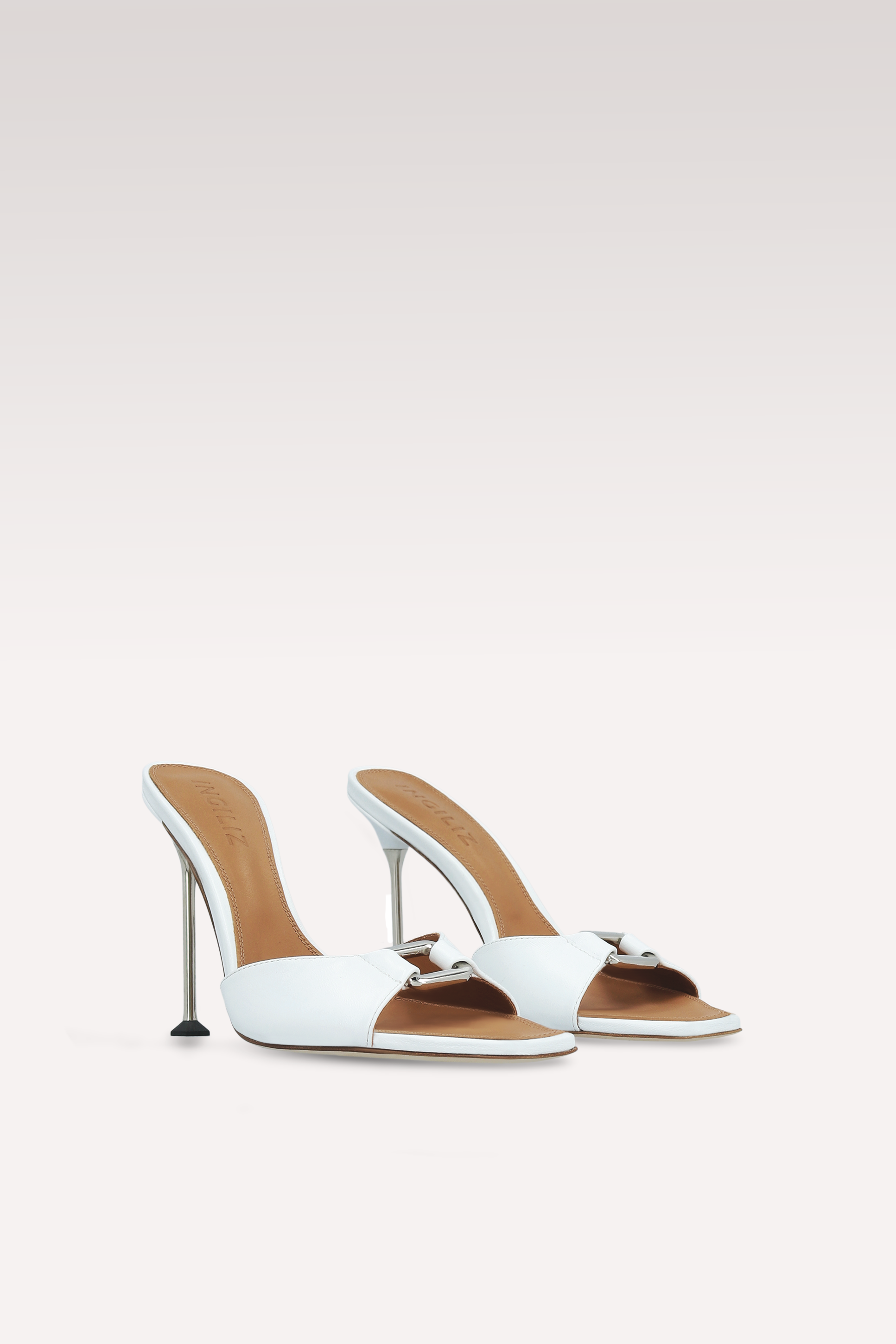 STARDUST WHITE LEATHER SANDALS