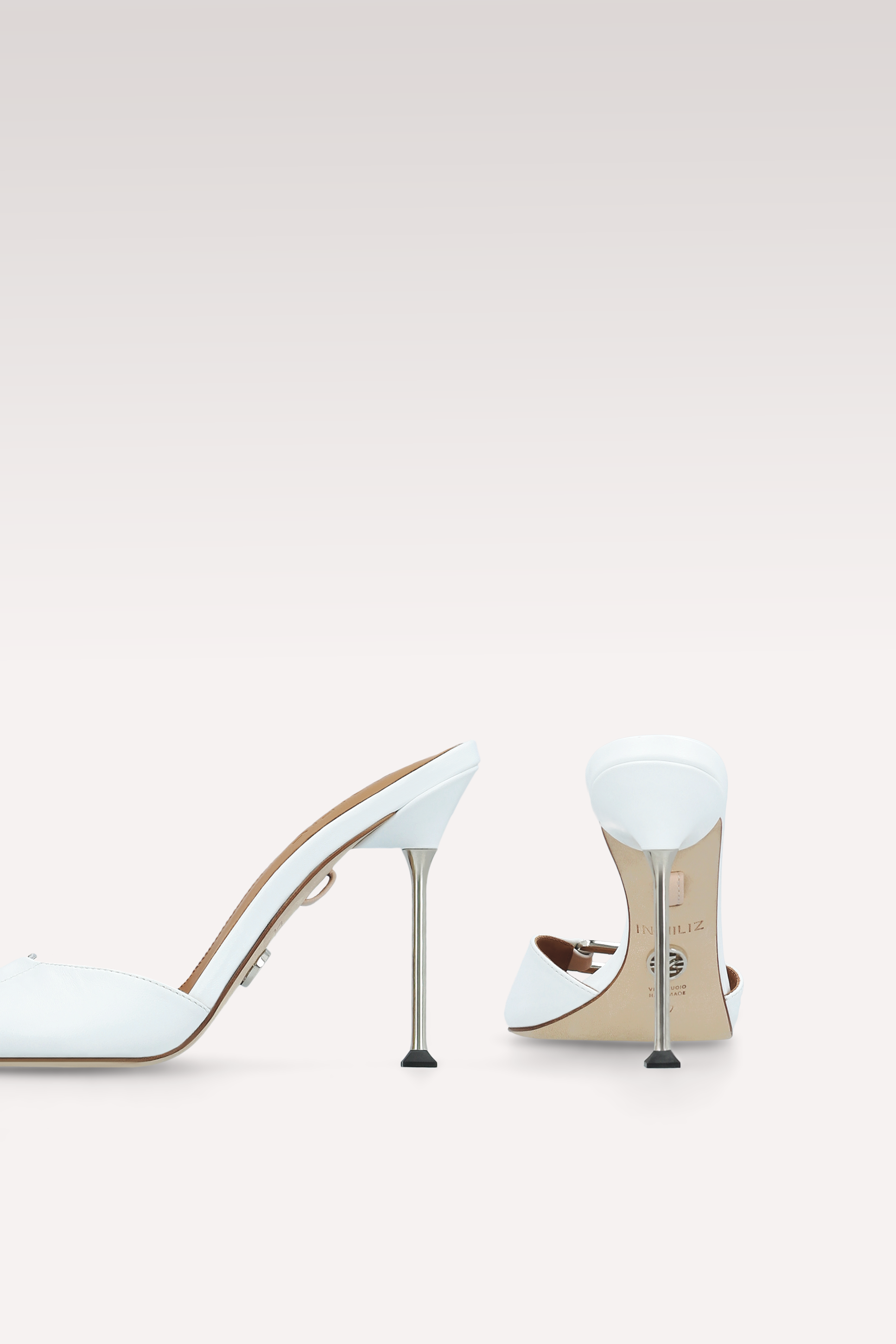 STARDUST WHITE LEATHER SANDALS