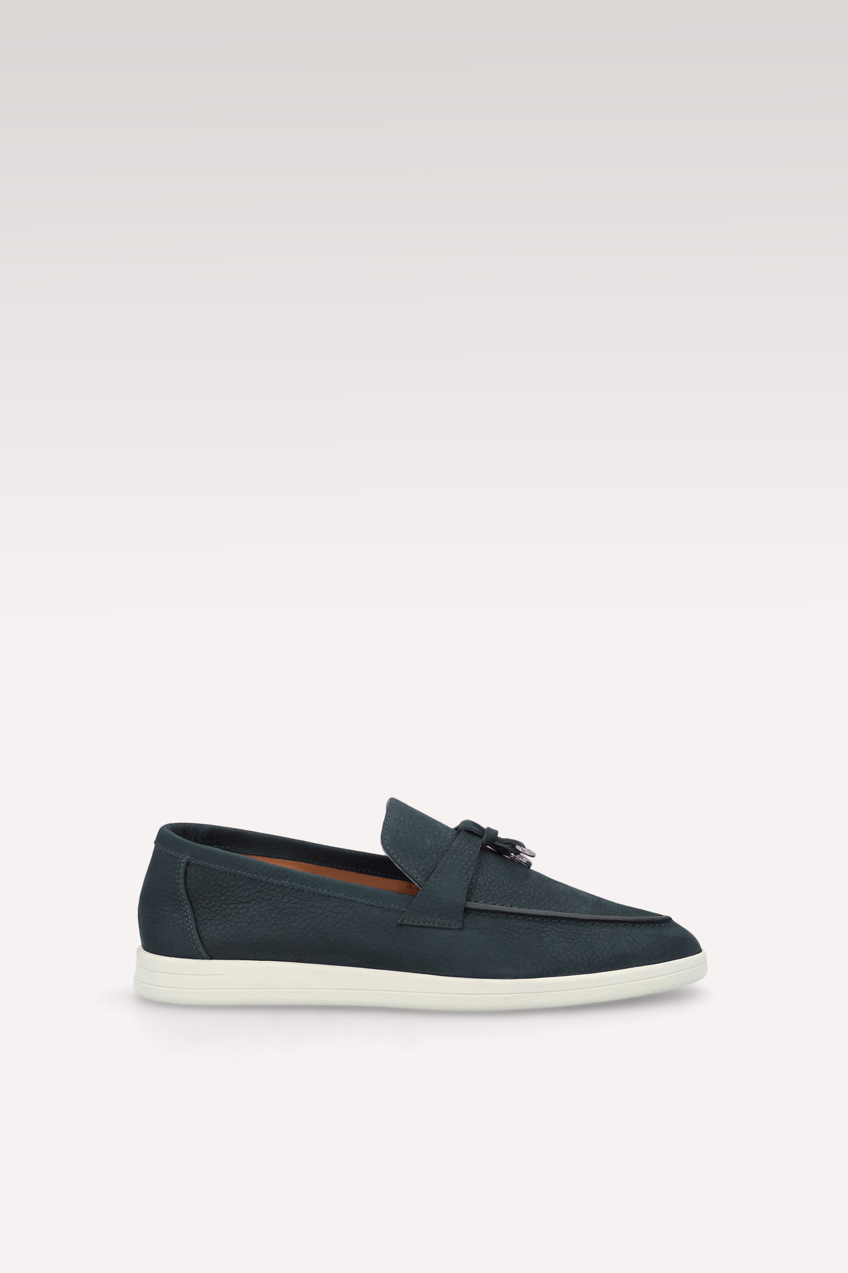PRIVE DARK BLUE NUBUCK SUEDE LEATHER LOAFERS