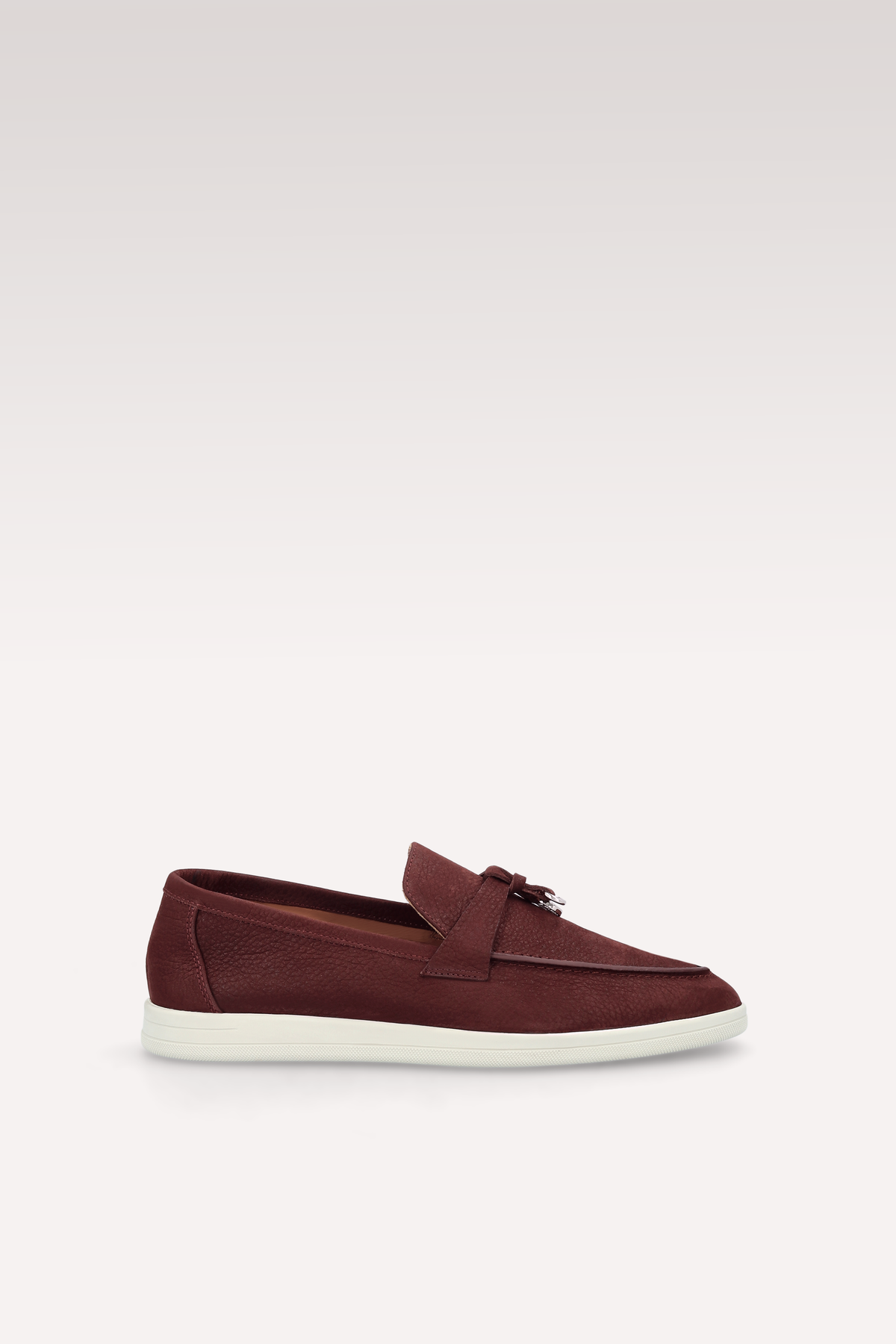 PRIVE MAHAGONY NUBUCK SUEDE LEATHER LOAFERS