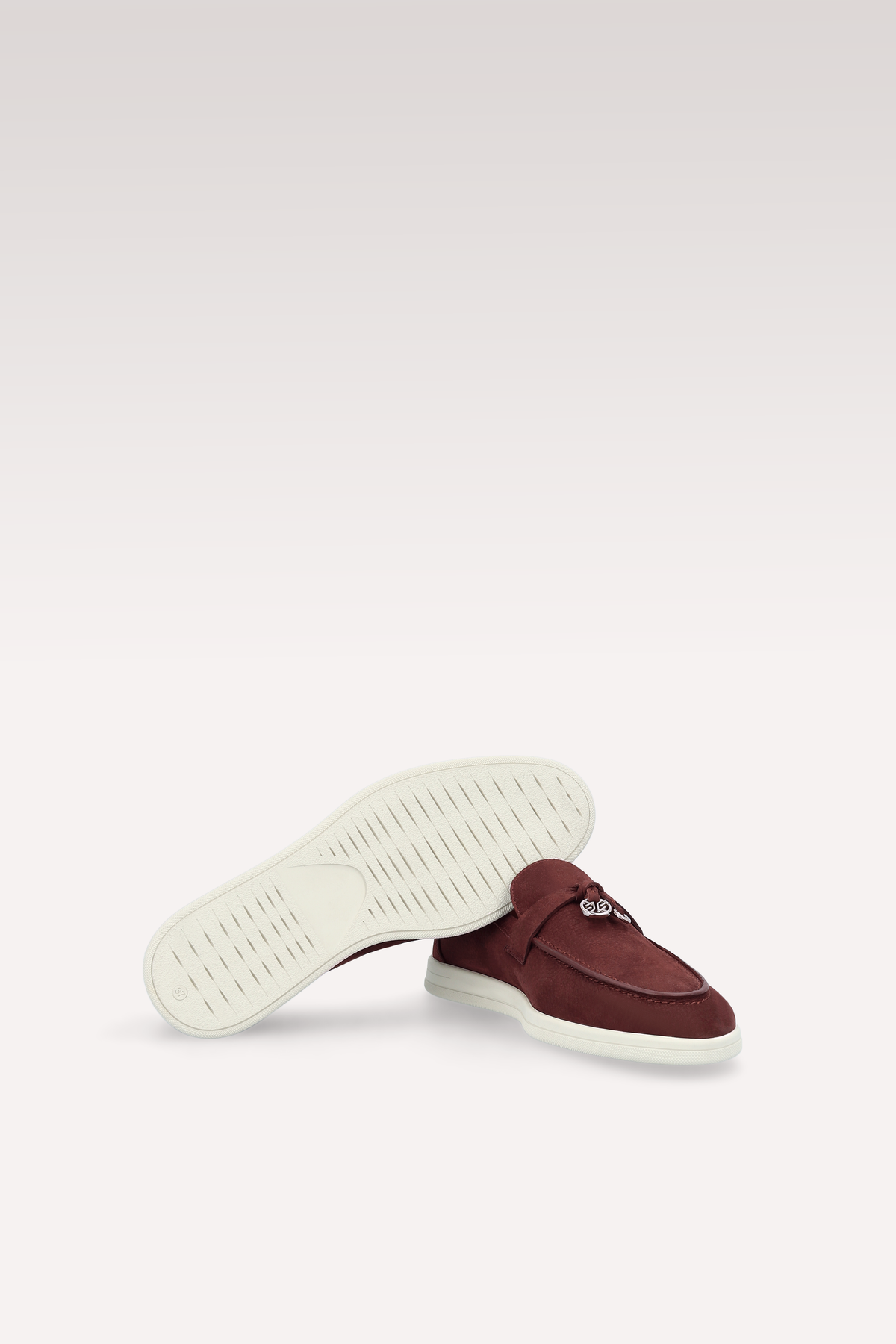 PRIVE MAHAGONY NUBUCK SUEDE LEATHER LOAFERS