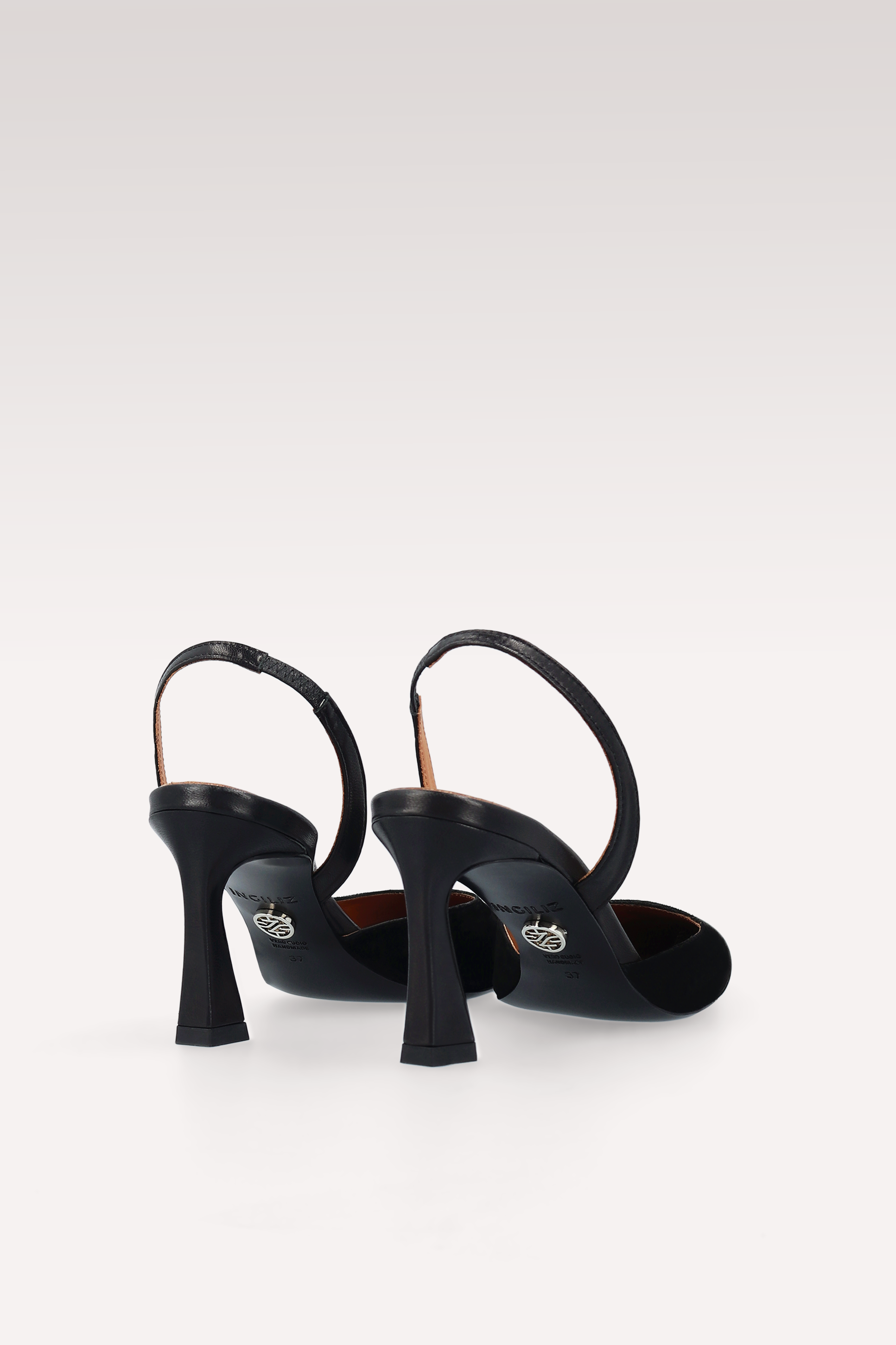 JODIE SANDALI SLINGBACK IN PELLE E SUEDE NERI