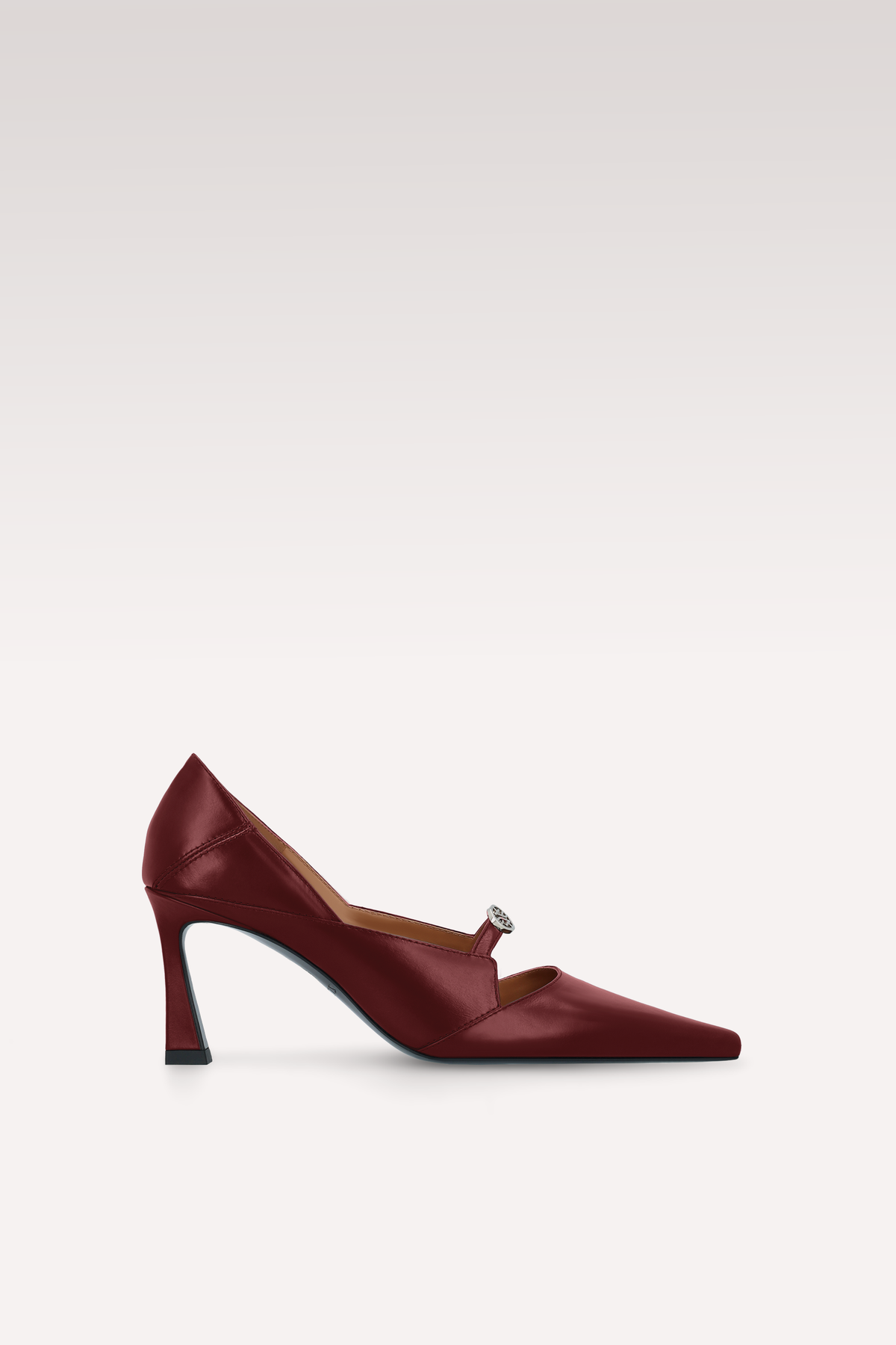 AURA CHERRY LEATHER PUMPS